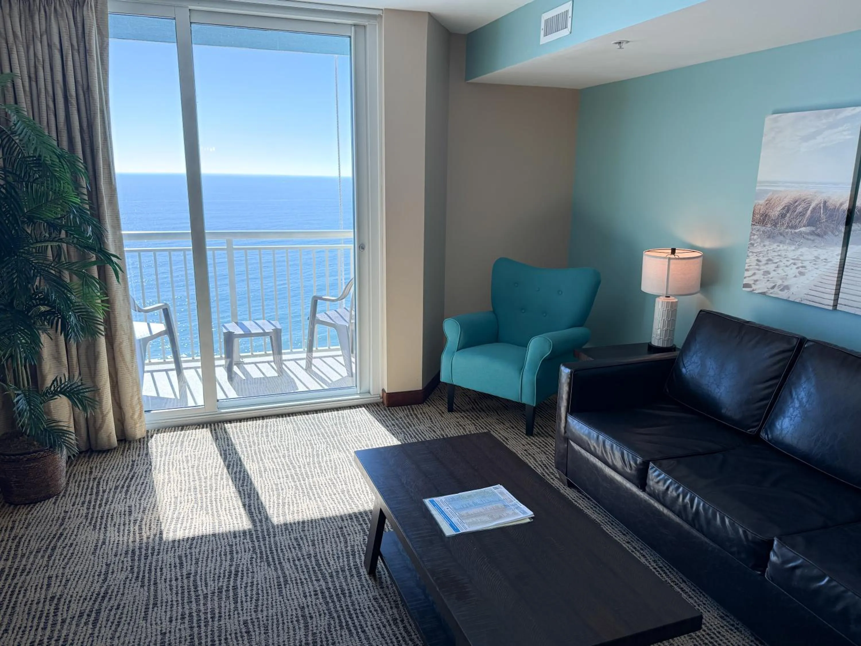 Living room in Towers at North Myrtle Beach