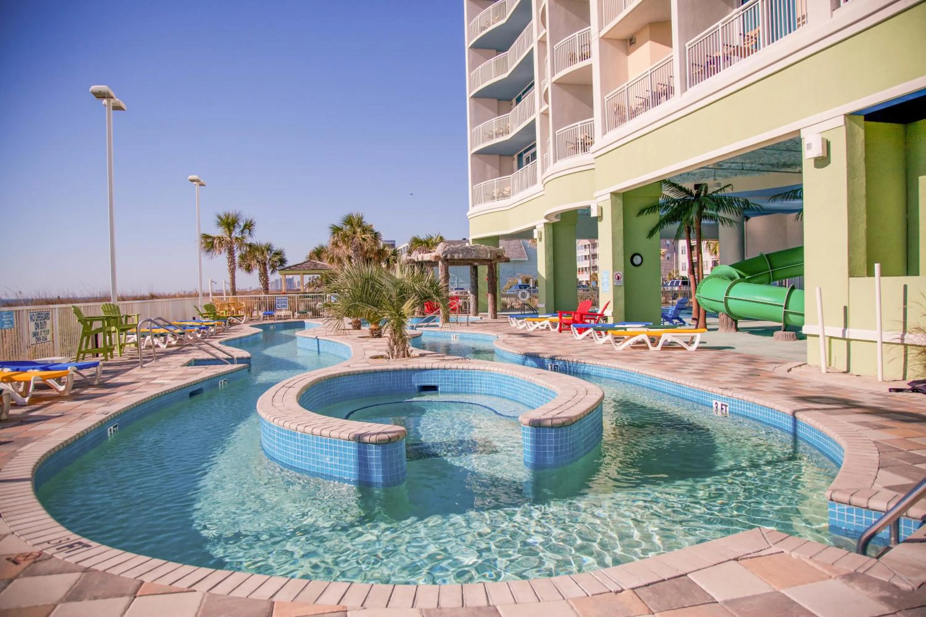 Swimming pool in Towers at North Myrtle Beach