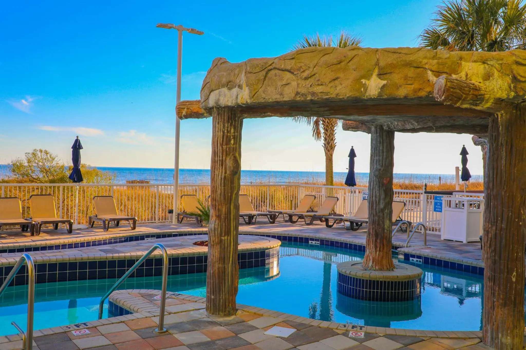 Swimming pool in Towers at North Myrtle Beach