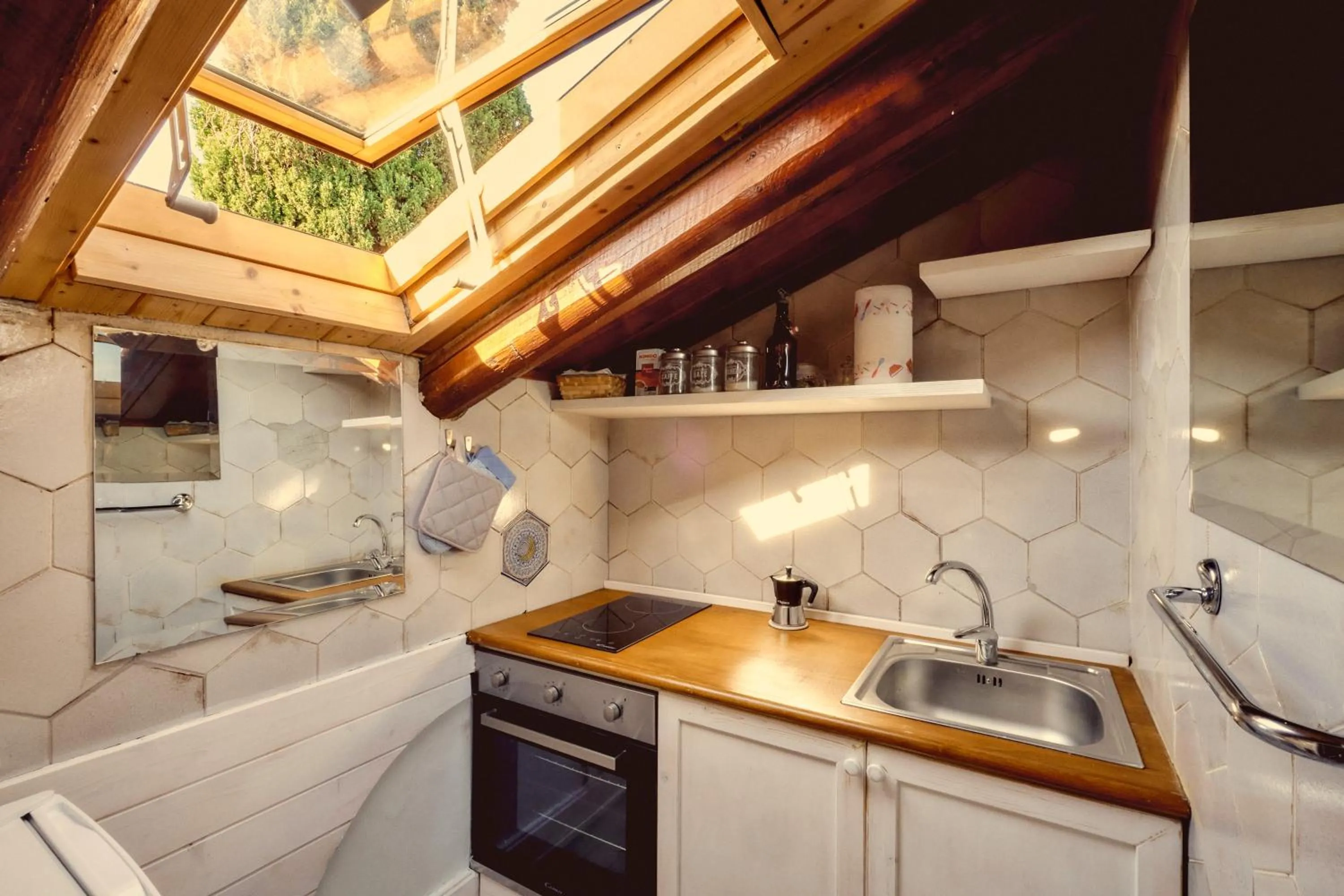 Kitchen or kitchenette in Casa Consalvo B&b