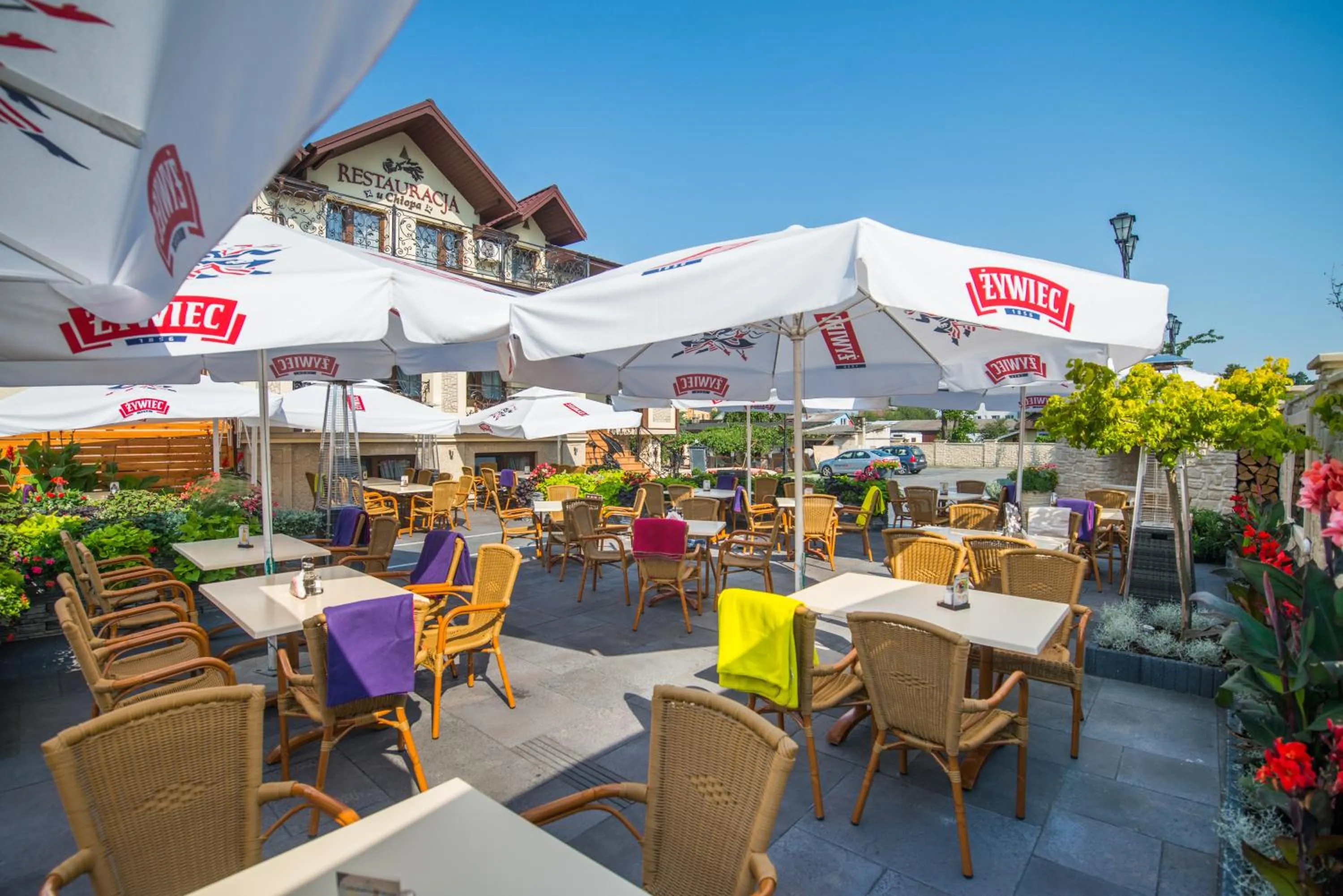 BBQ facilities in Hotel & Restauracja Gniecki
