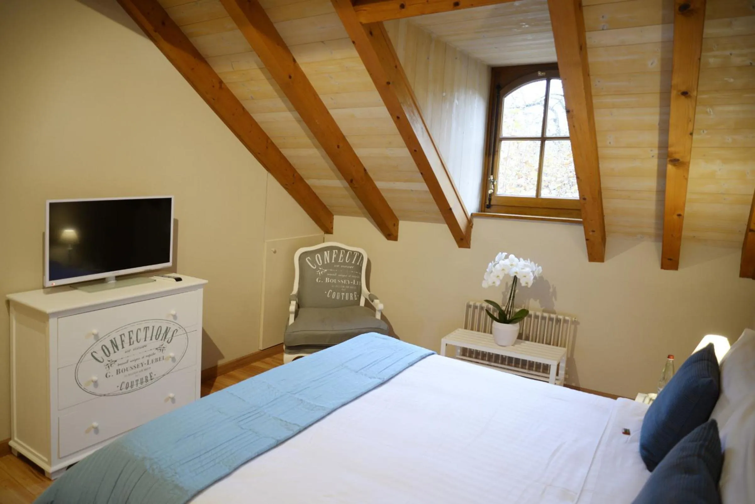 Bed in Auberge Communale de Carouge