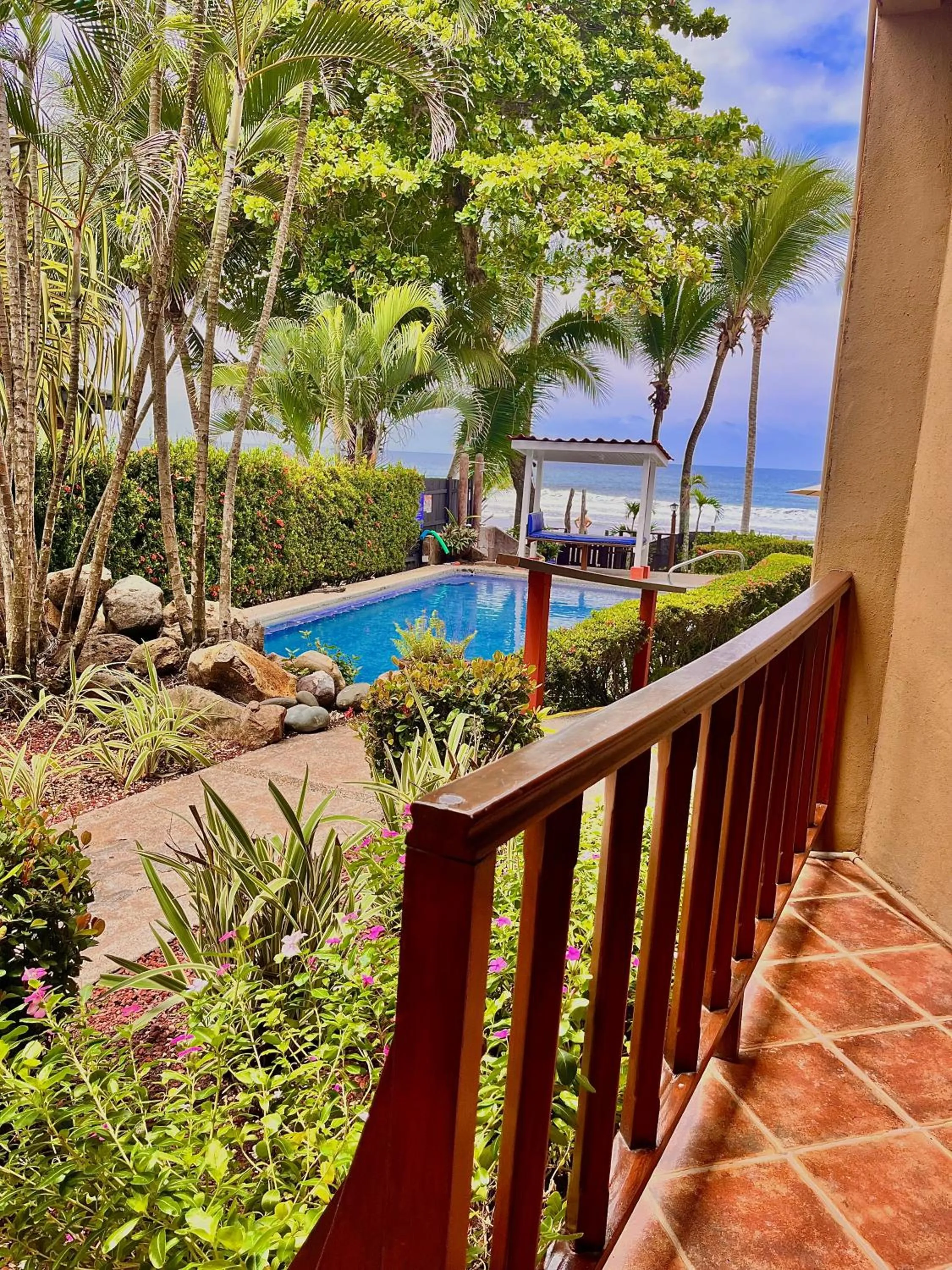 Pool view in The Backyard Beachfront Hotel