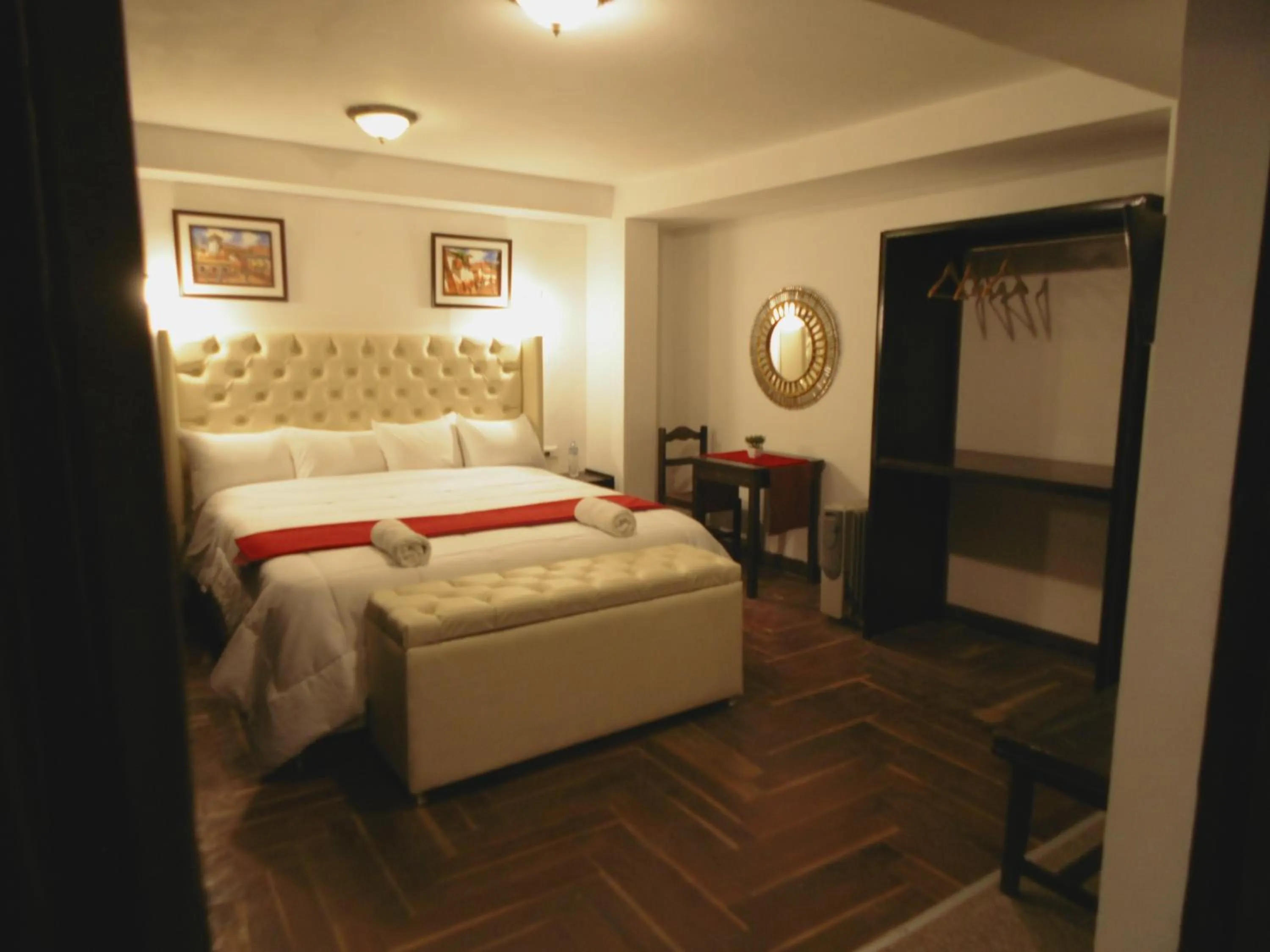 Bed in Hotel Montecristo Cusco