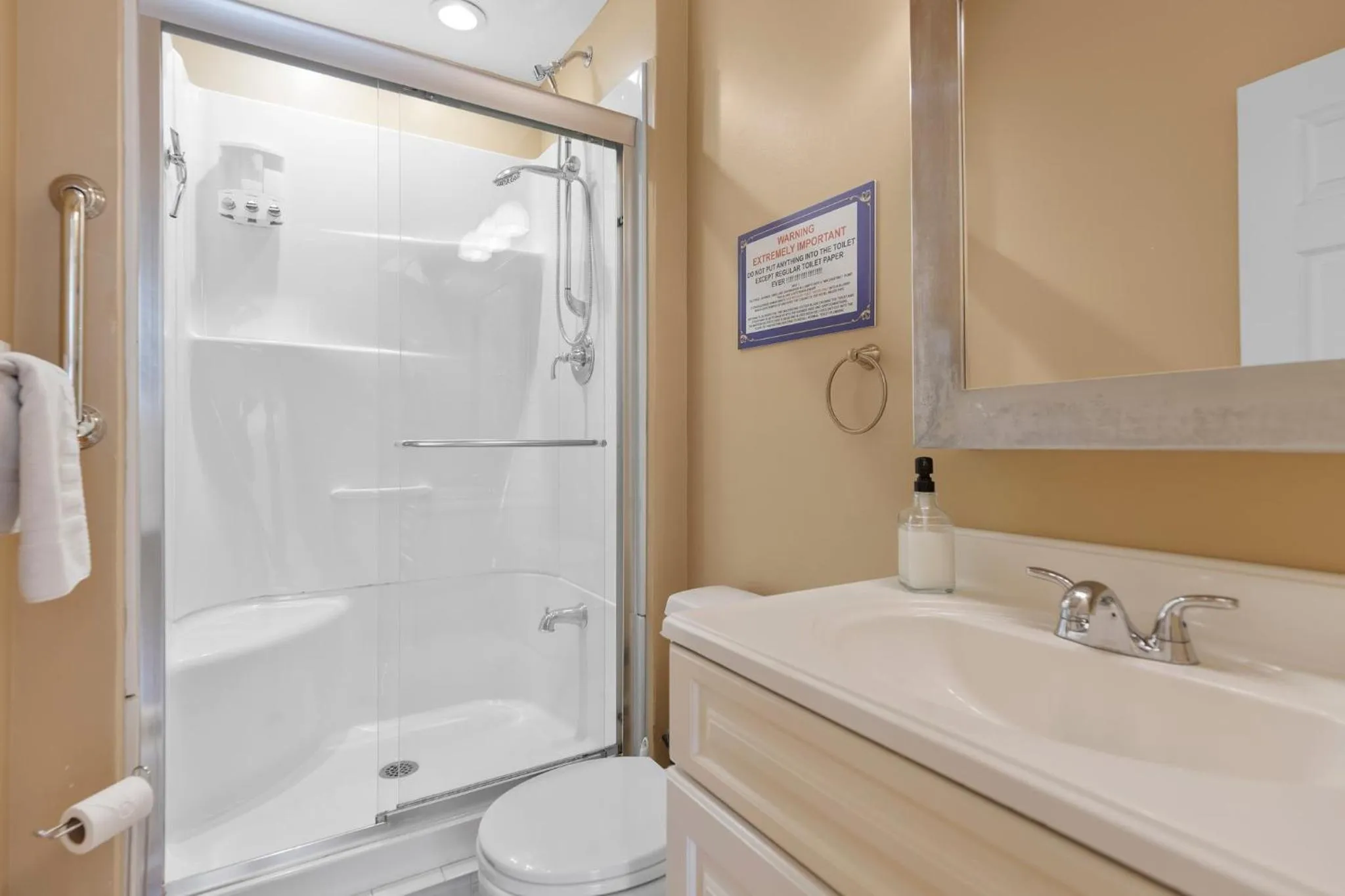 Shower in Noble Suites