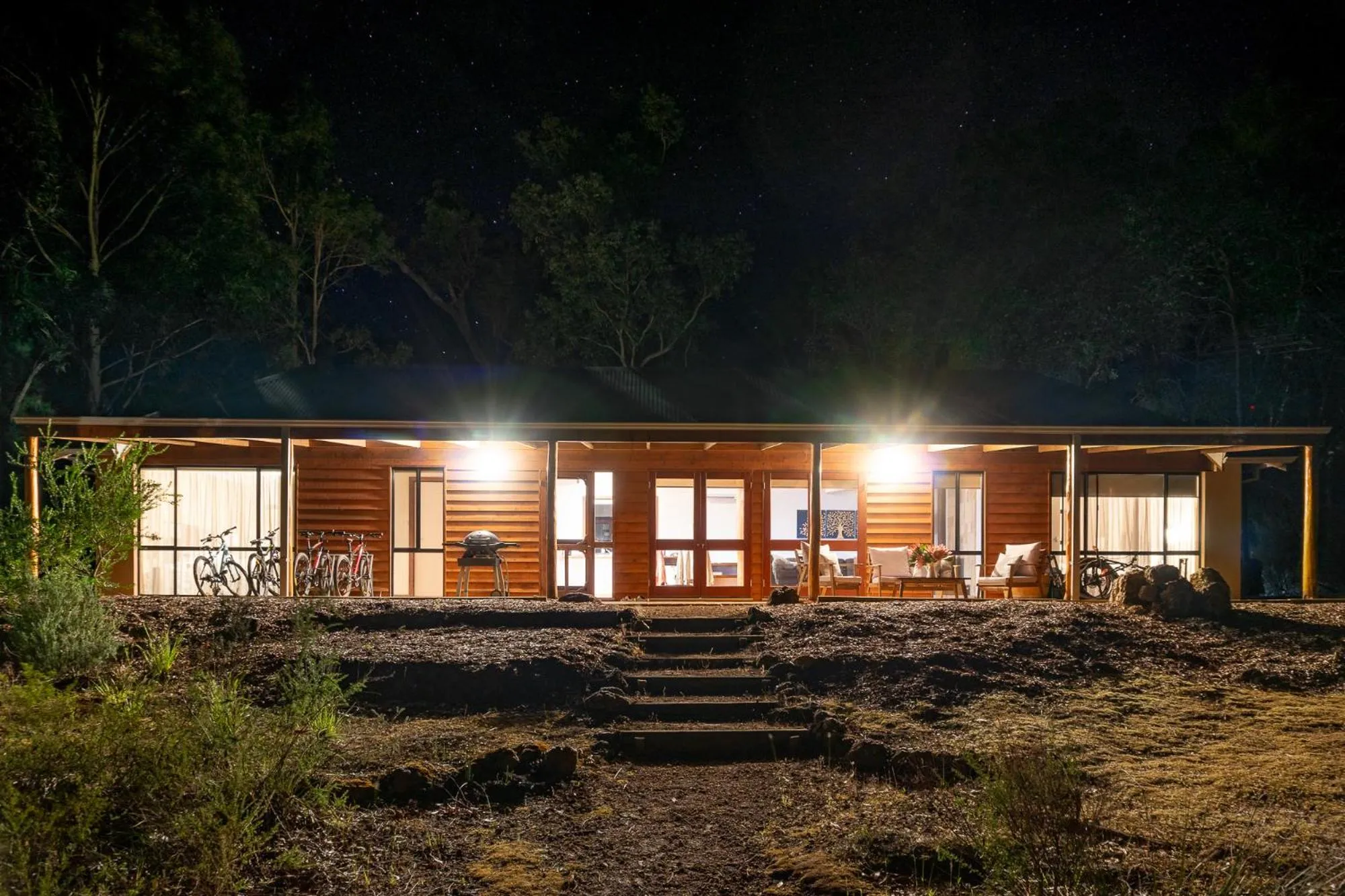 Night in Forest Rise Chalets and Lodge