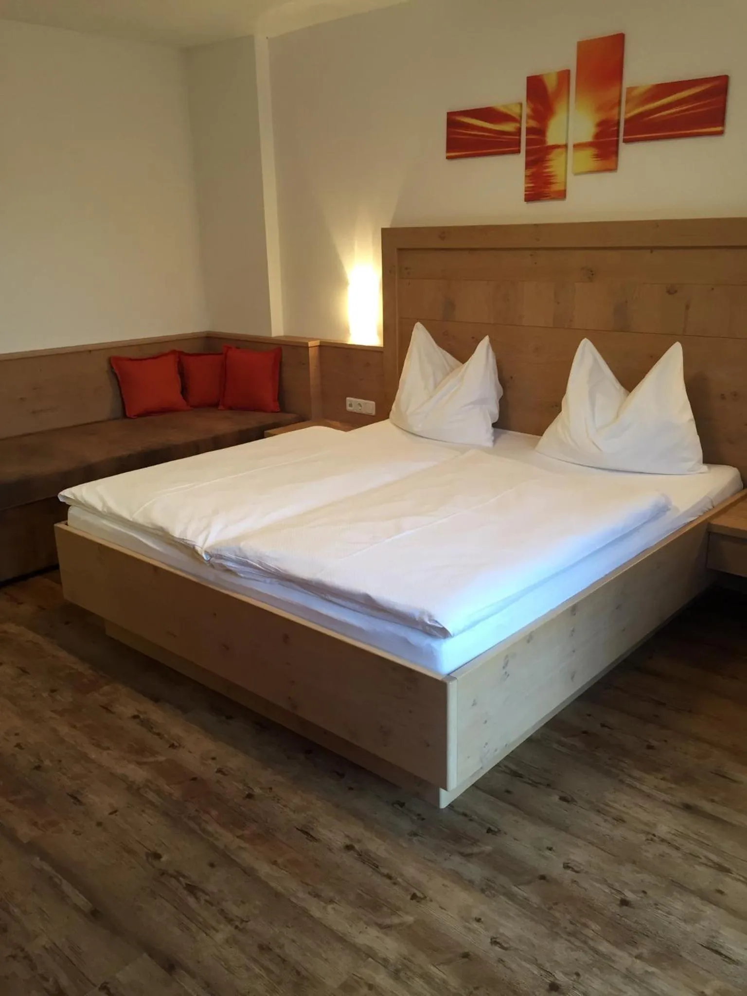 Bed in Hotel Garni Ingeborg
