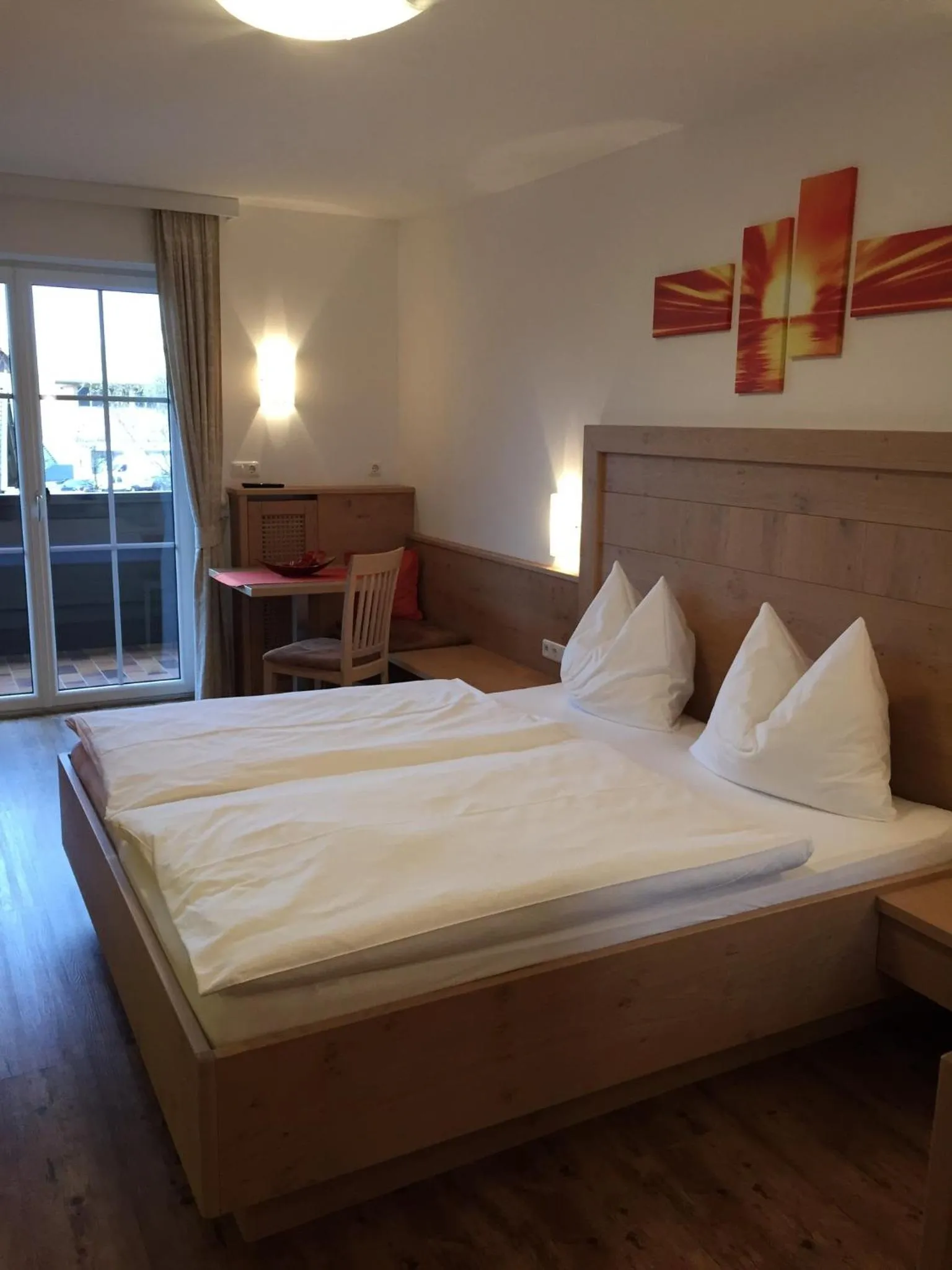 Bed in Hotel Garni Ingeborg