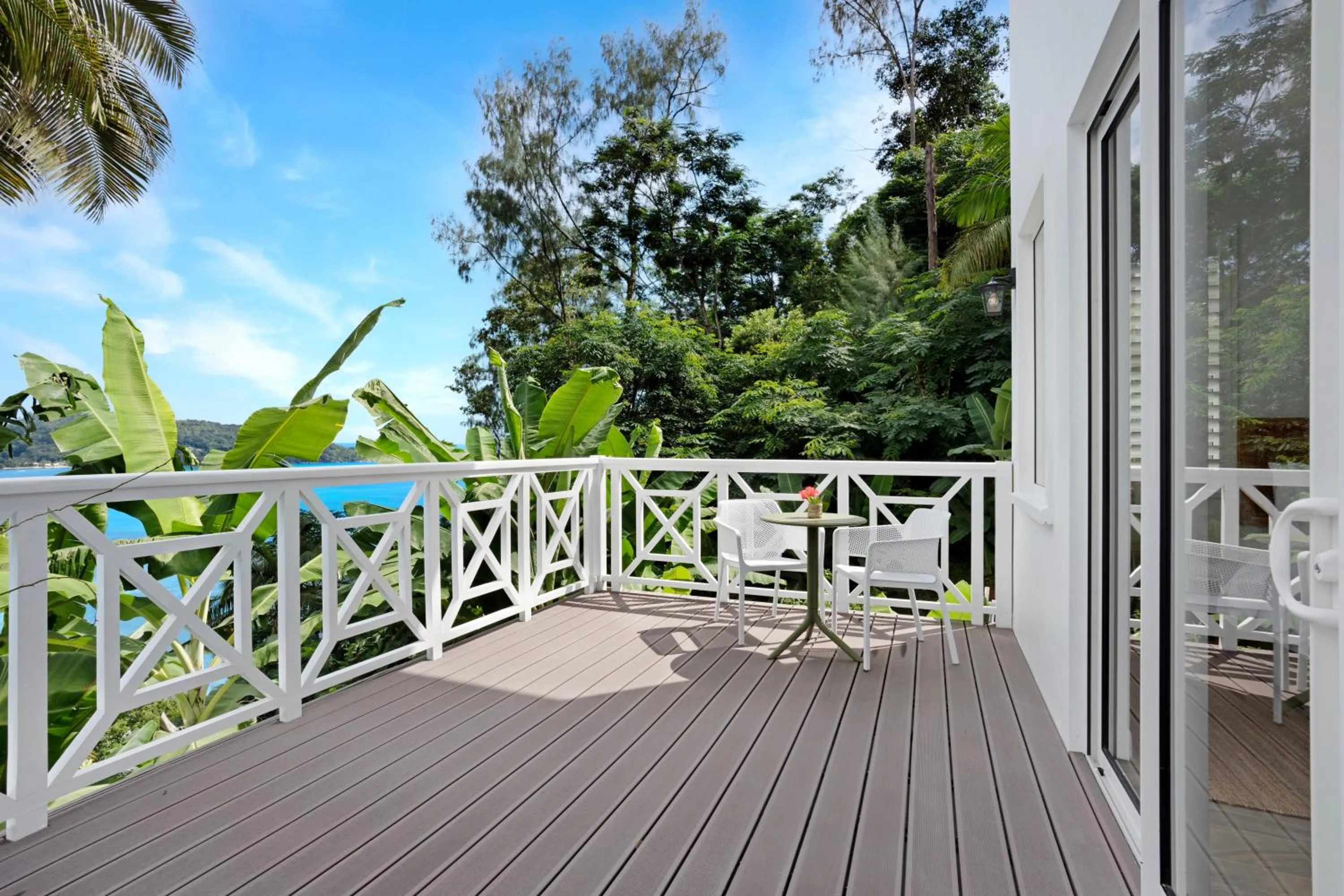 Balcony/Terrace in The Bay Seychelles Boutique Hotel and Apartments