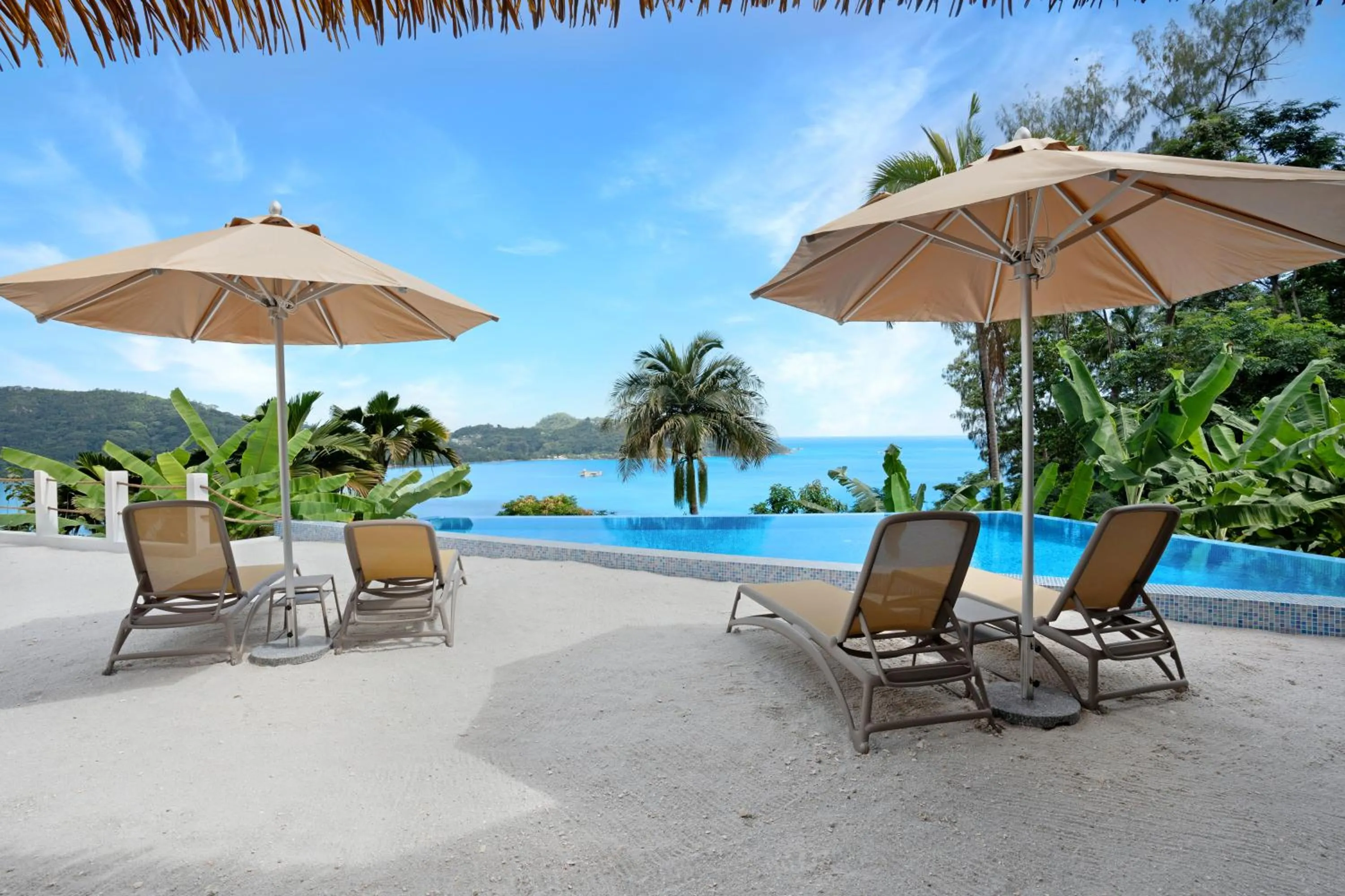 Pool view in The Bay Seychelles Boutique Hotel and Apartments