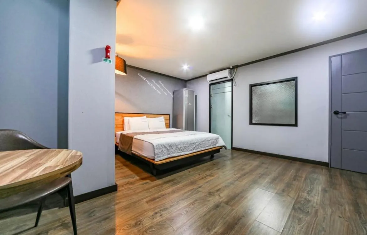 Bed in The Sharp Hotel