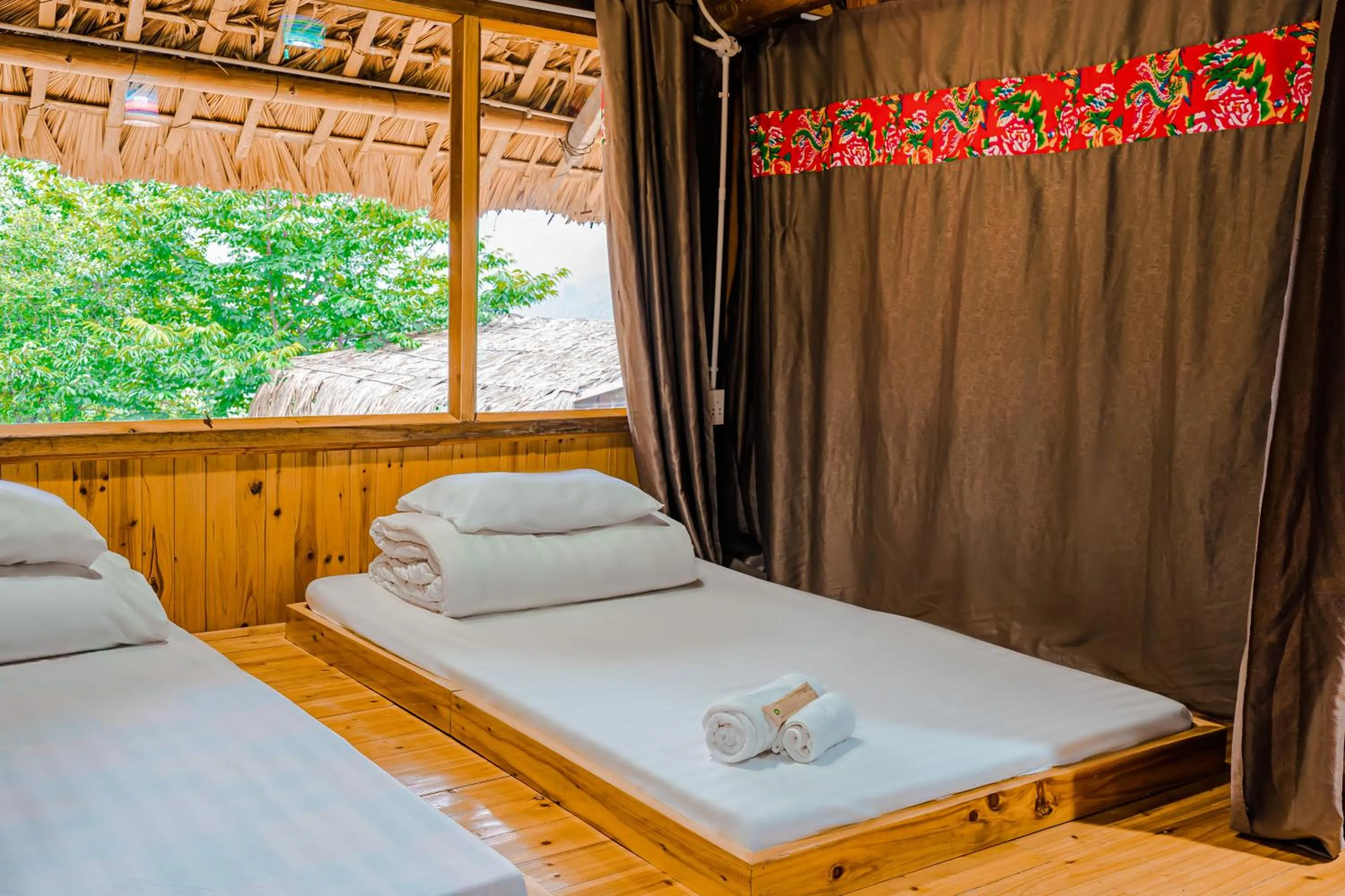 Bed in Healing Homestay Sapa