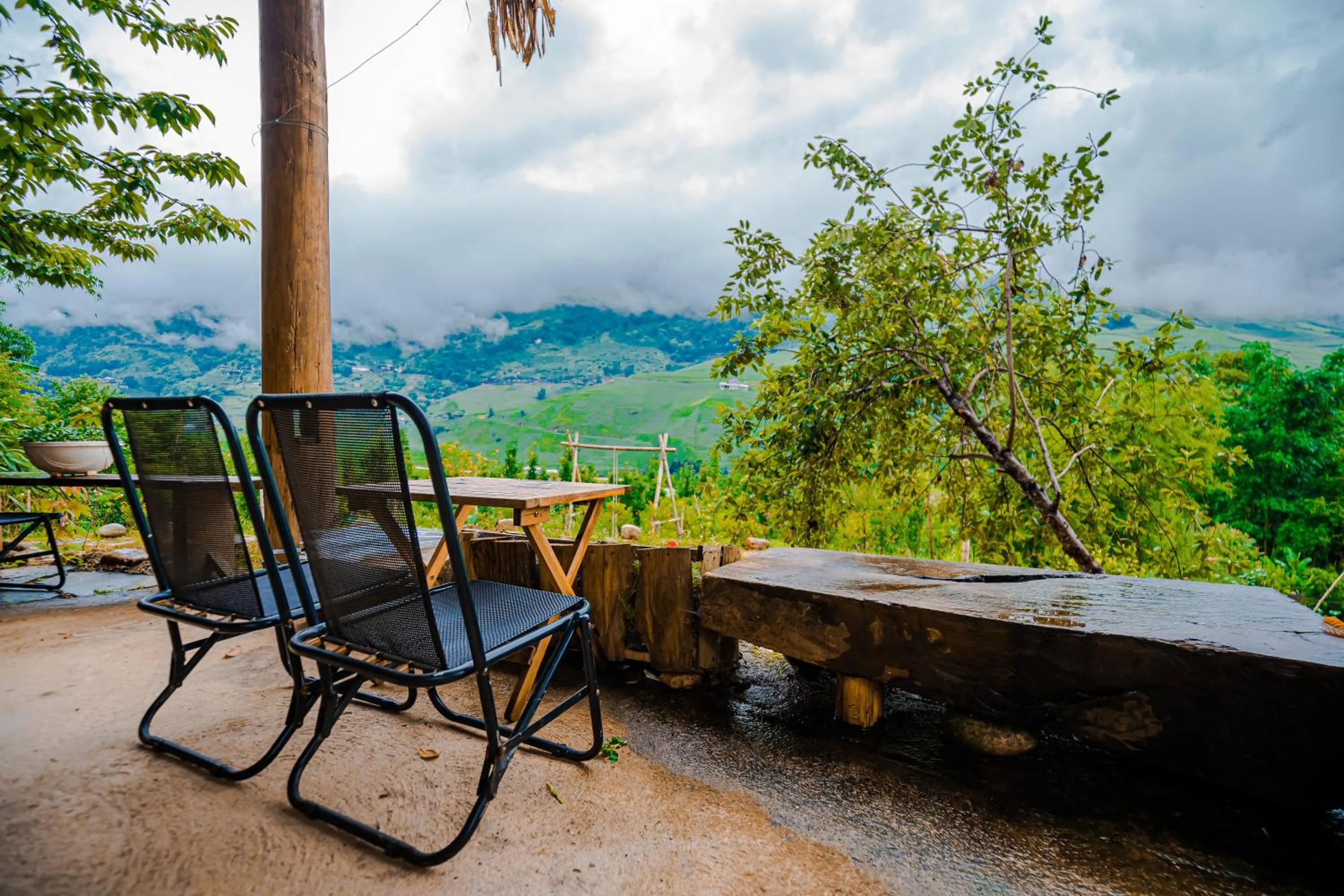 Balcony/Terrace in Healing Homestay Sapa