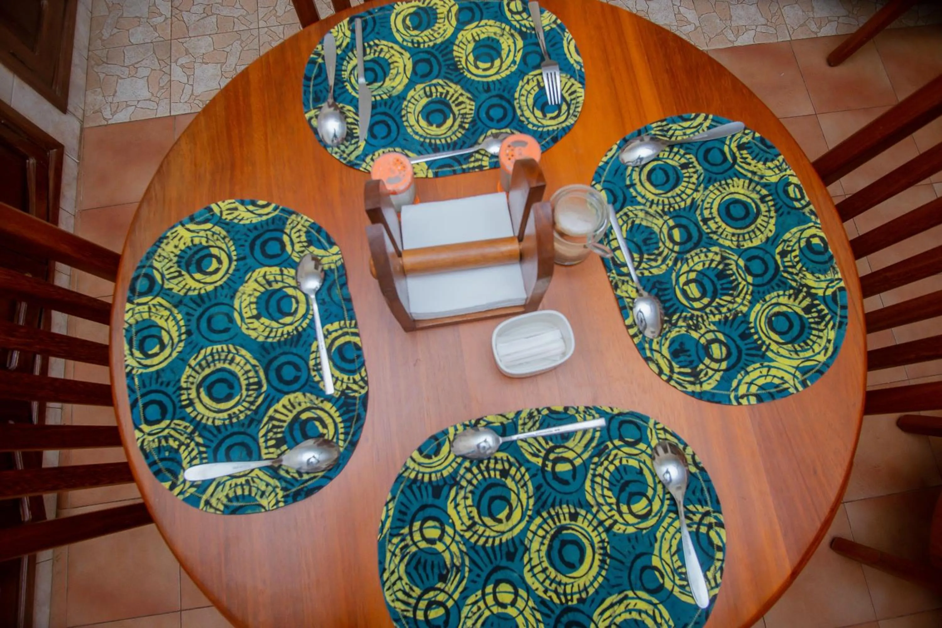 Dining area in La Casa Preciosa in Tanga