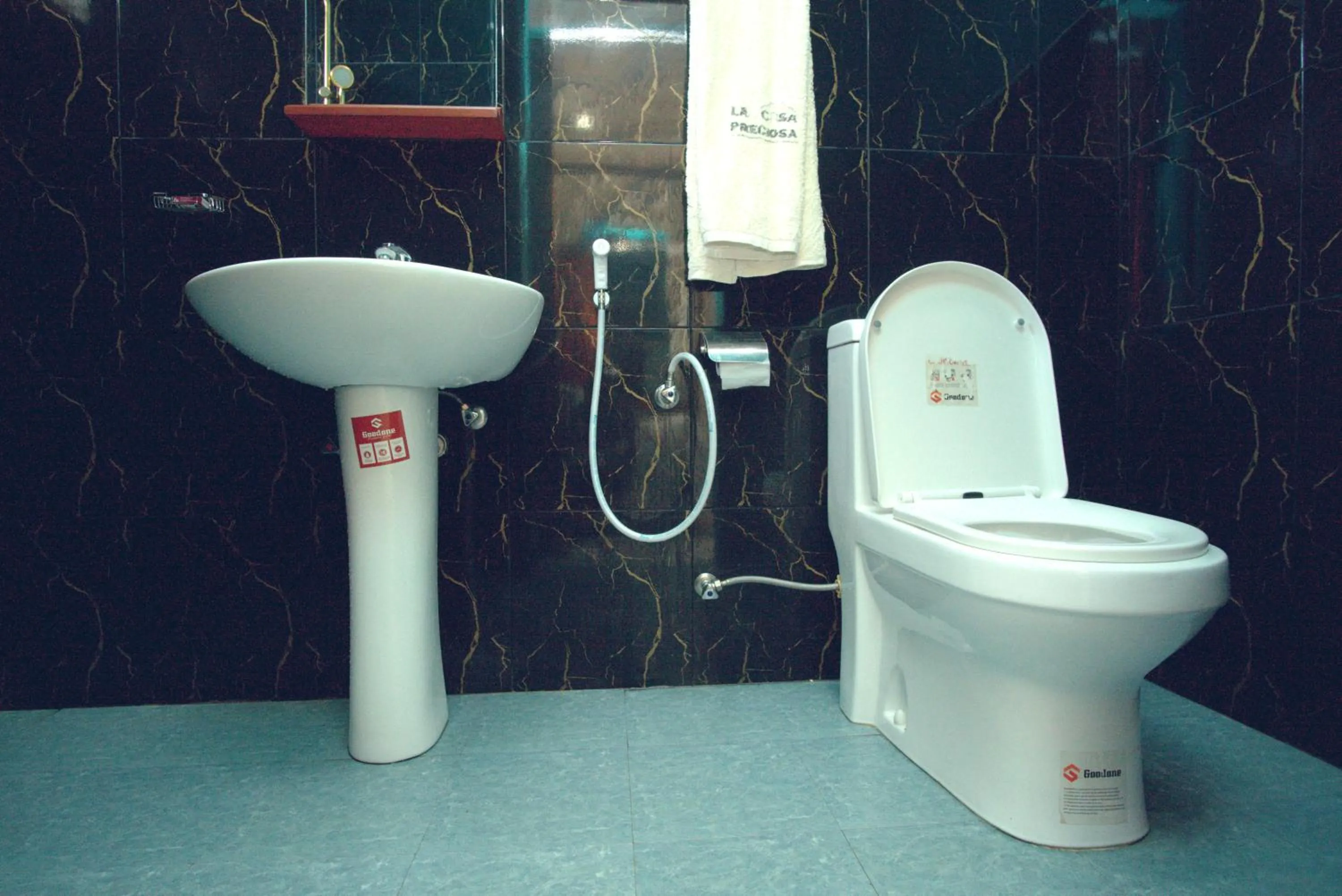 Toilet in La Casa Preciosa in Tanga