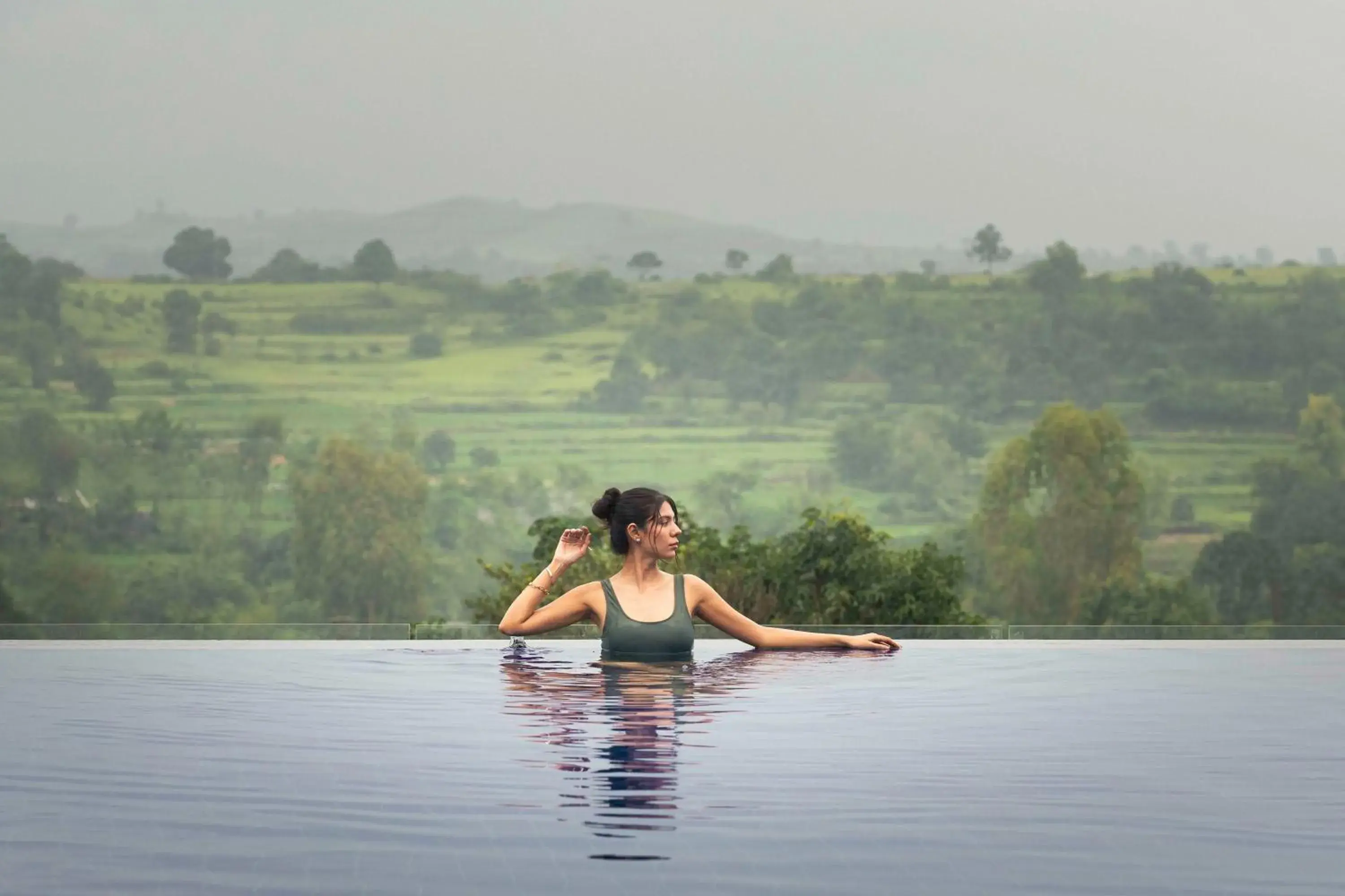 Pool view in Radisson Resort Hatgad Saputara Pool view in Radisson Resort Hatgad Saputara