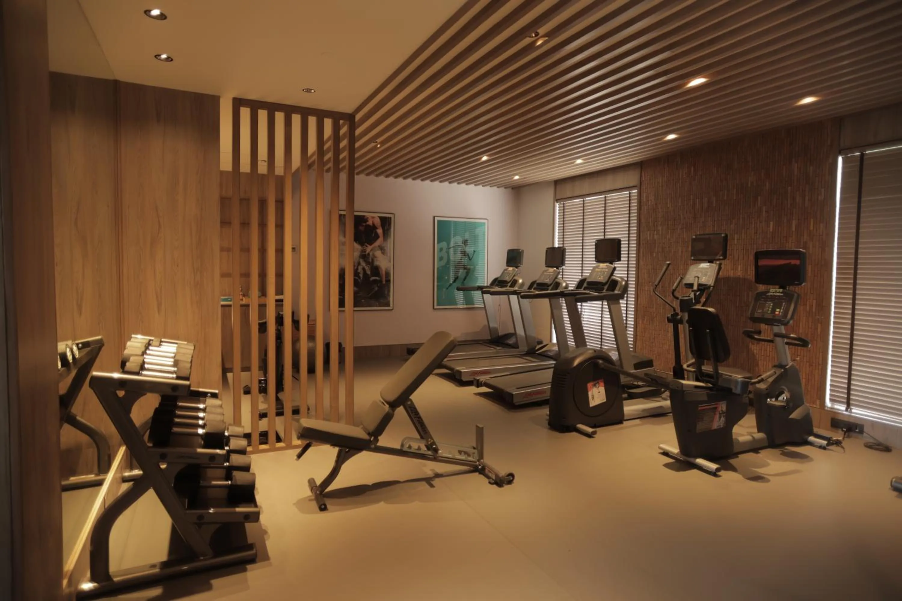Fitness centre/facilities in Radisson Resort Hatgad Saputara