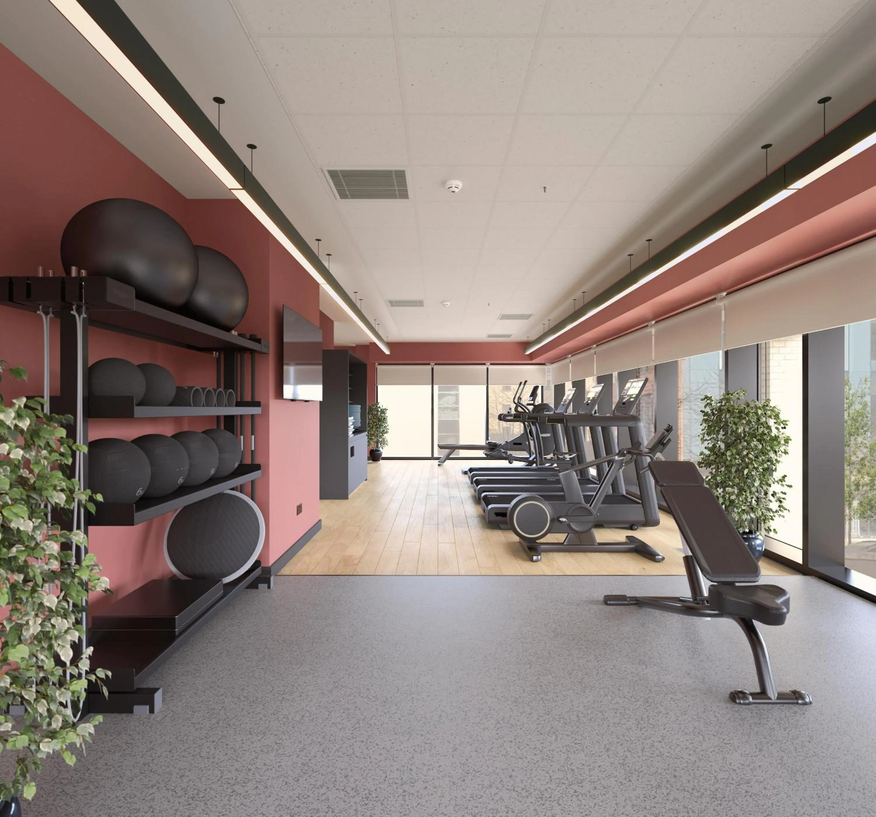 Fitness centre/facilities in Hyatt Place Leeds