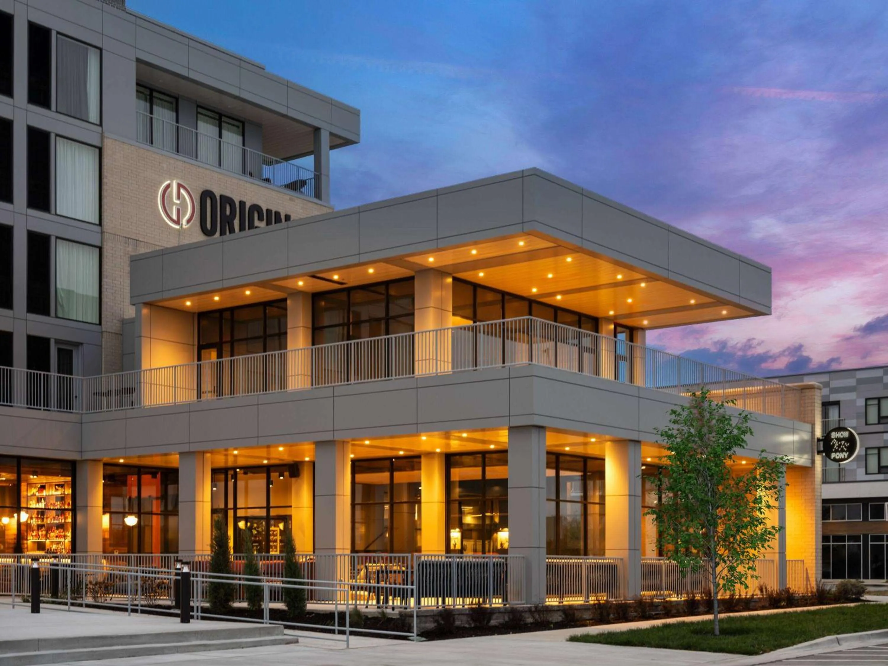 Property building in Origin Kansas City Riverfront, a Wyndham Hotel