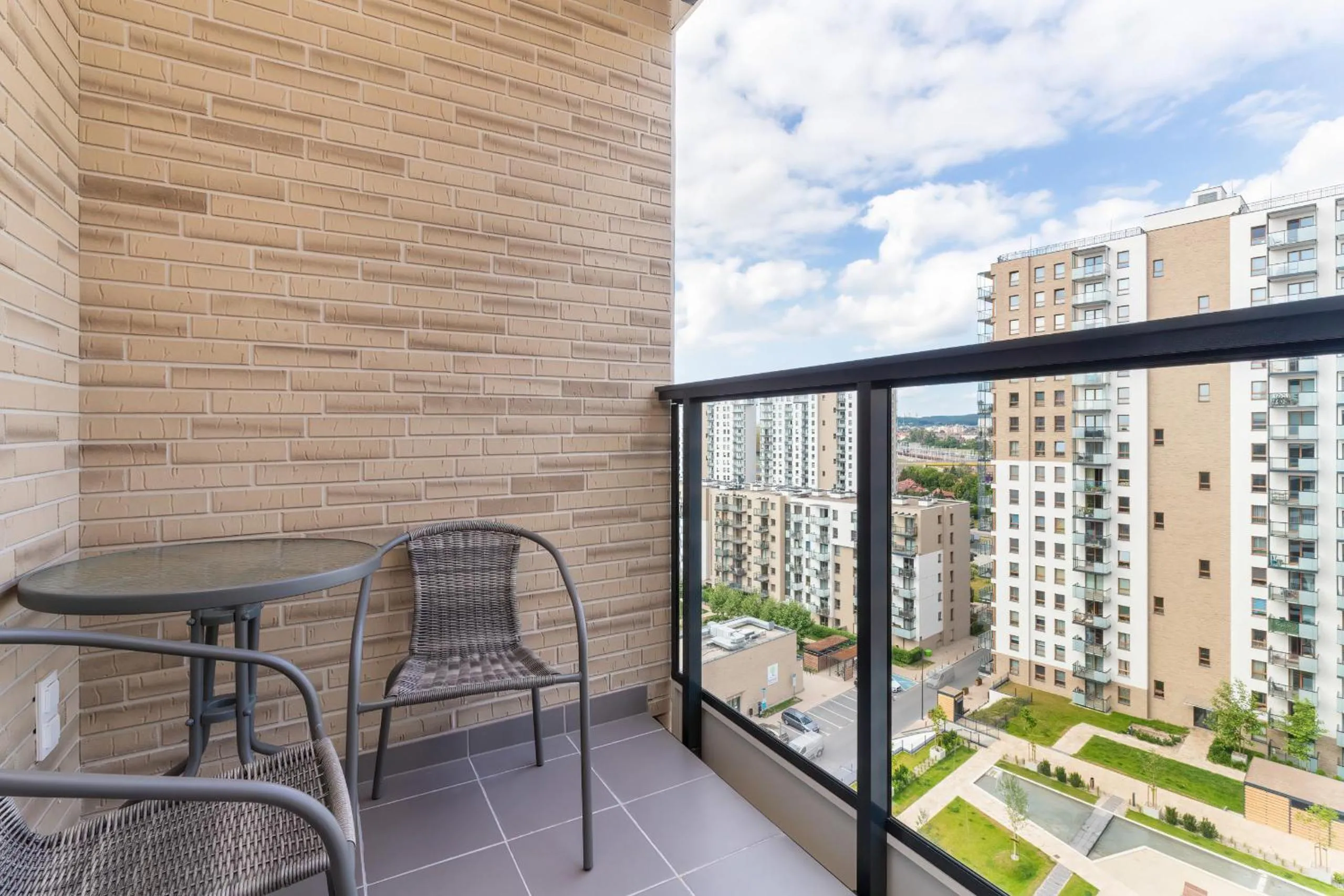 Balcony/Terrace in Nowoczesny Apartament z Parkingiem Nowa Letnica Gdańsk by Renters Prestige
