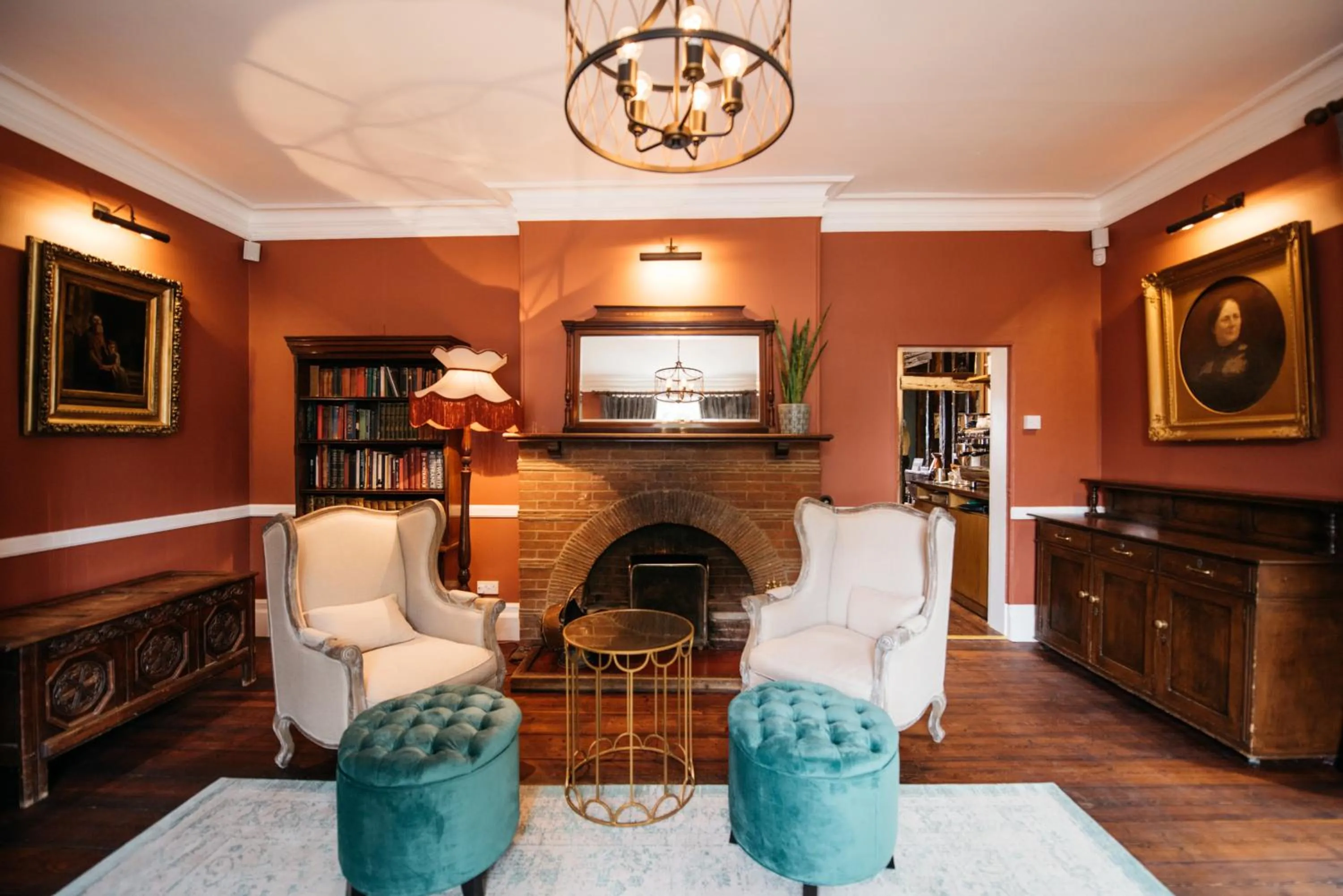 Living room in The Farmhouse at Redcoats