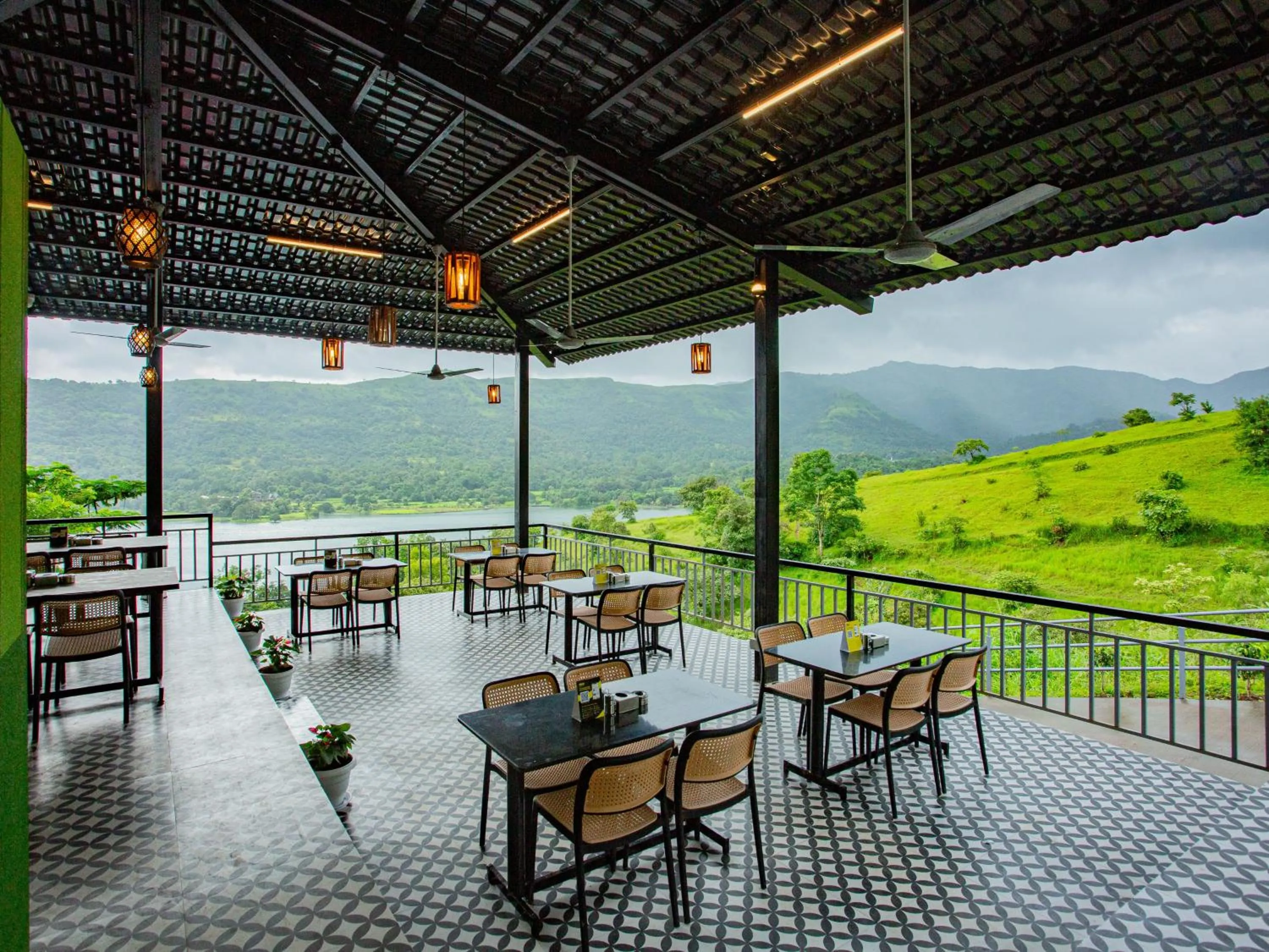 Patio in The Hosteller Panshet