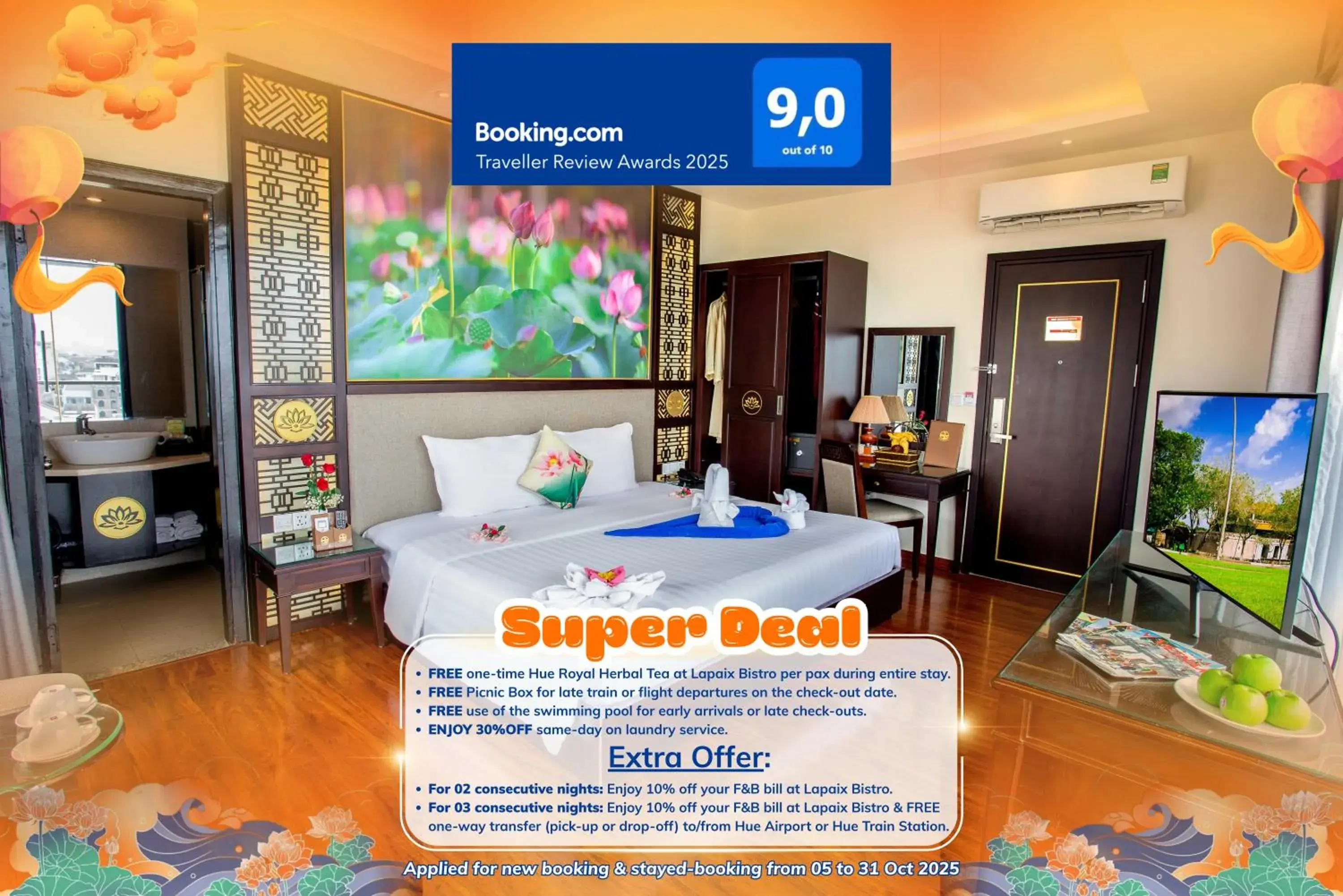 Bedroom in Thanh Lich Hue Hotel Bedroom in Thanh Lich Hue Hotel