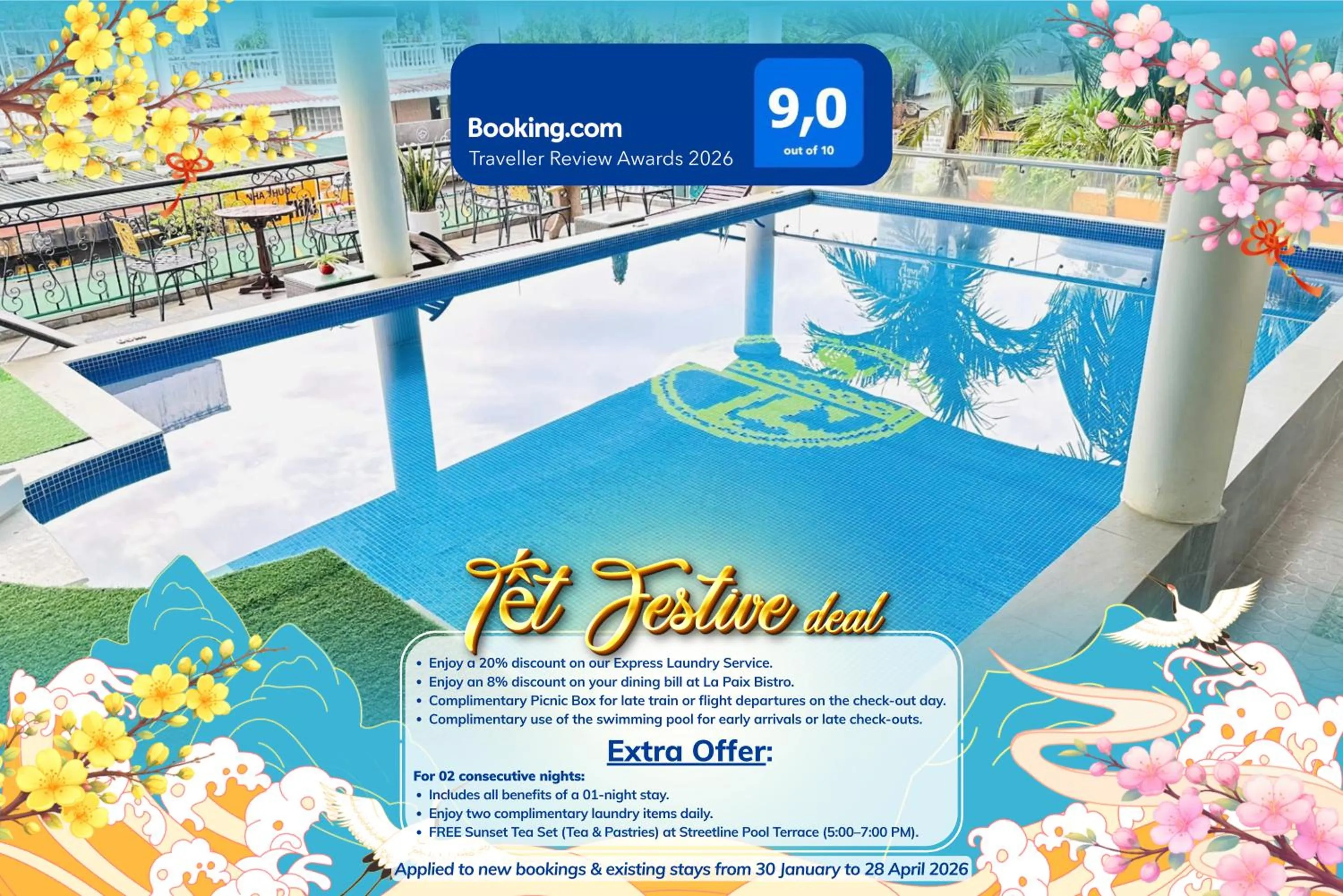 Balcony/Terrace in Thanh Lich Hue Hotel