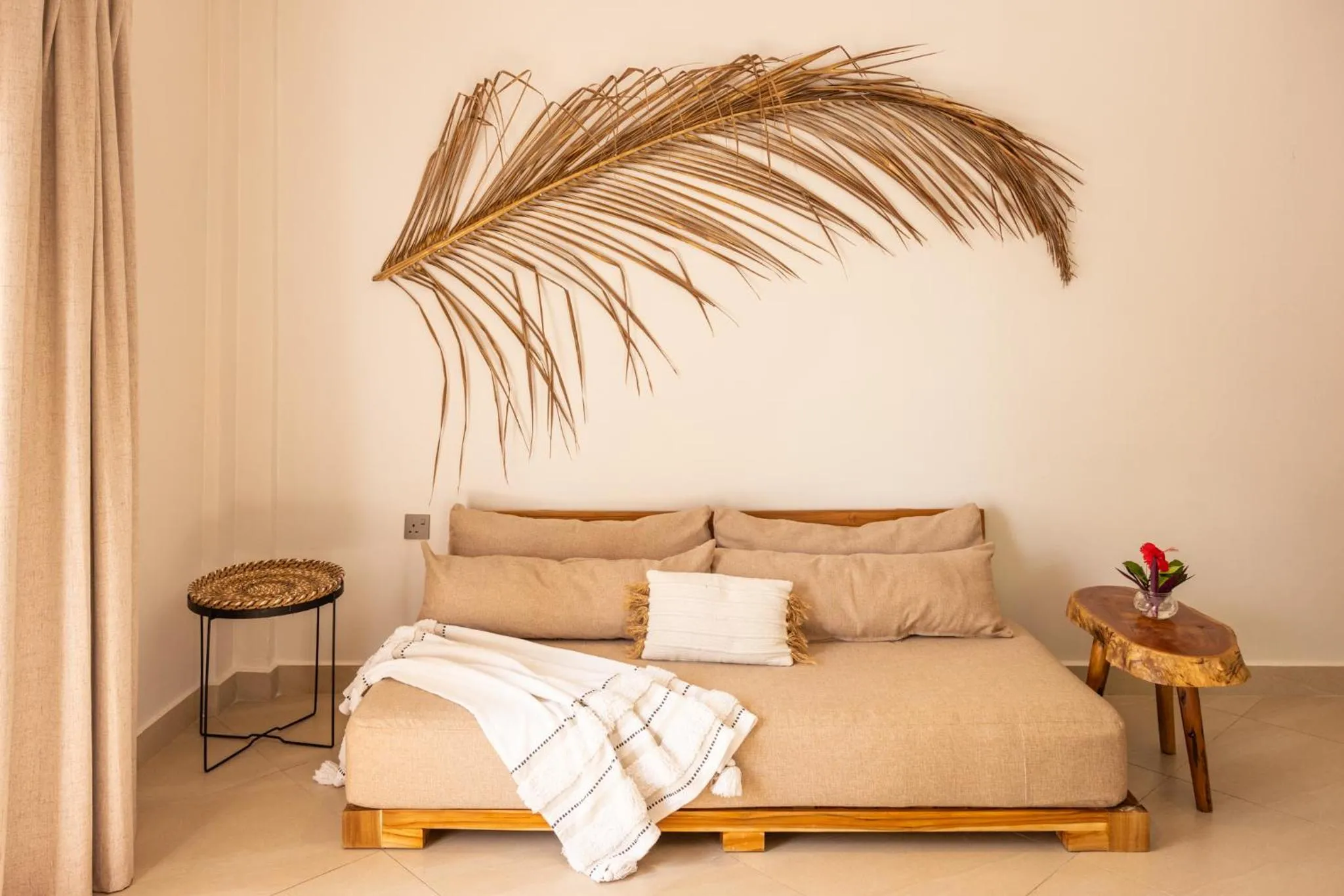 Bed in Kaskazi Hotel Zanzibar
