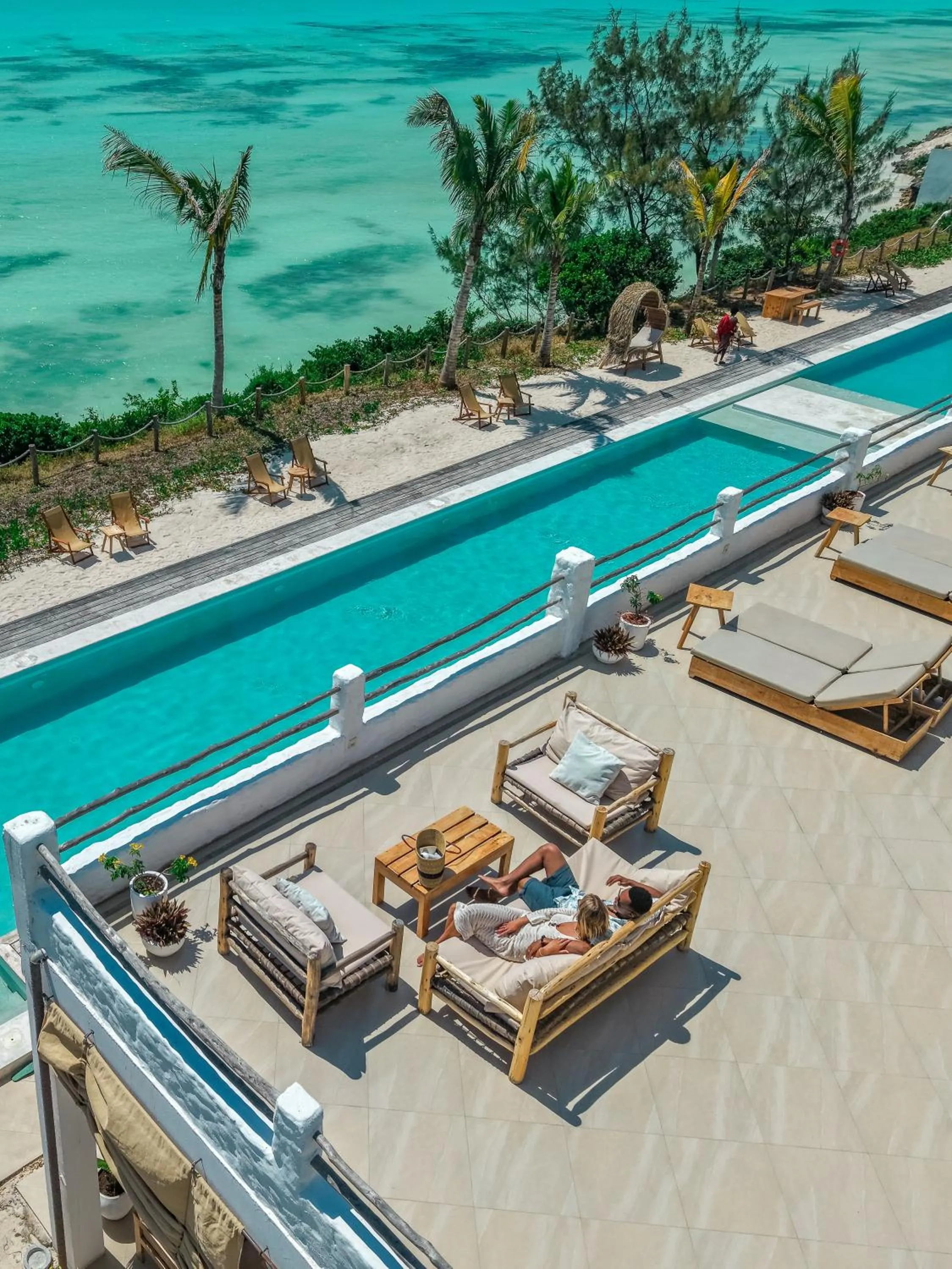 Pool view in Kaskazi Hotel Zanzibar