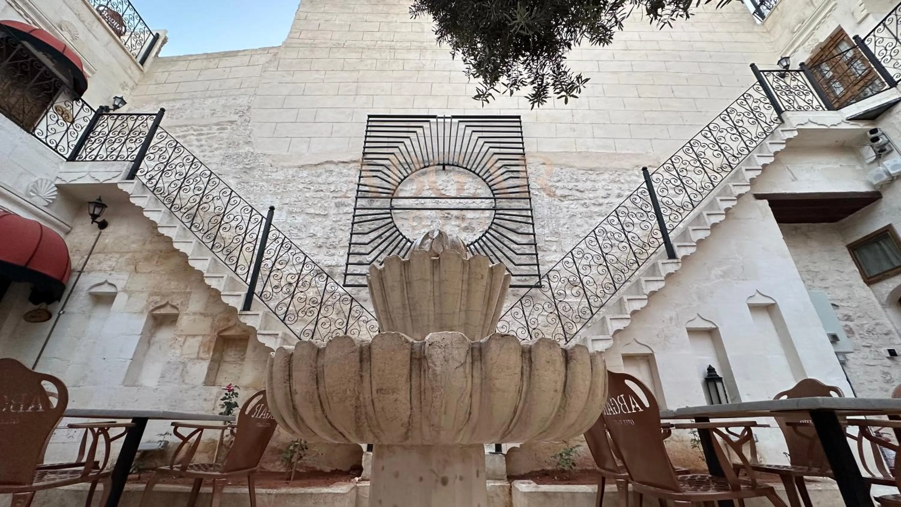 Inner courtyard view in ABGAR Otel