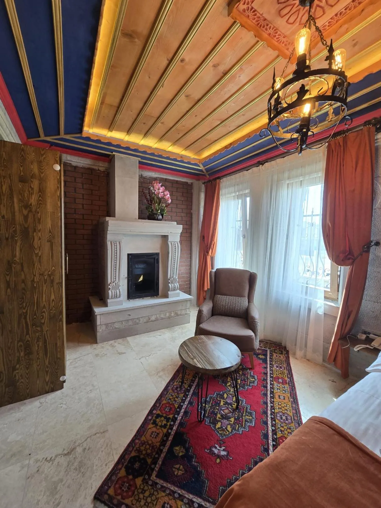 Seating area, Bed in Elite Rose Cappadocia