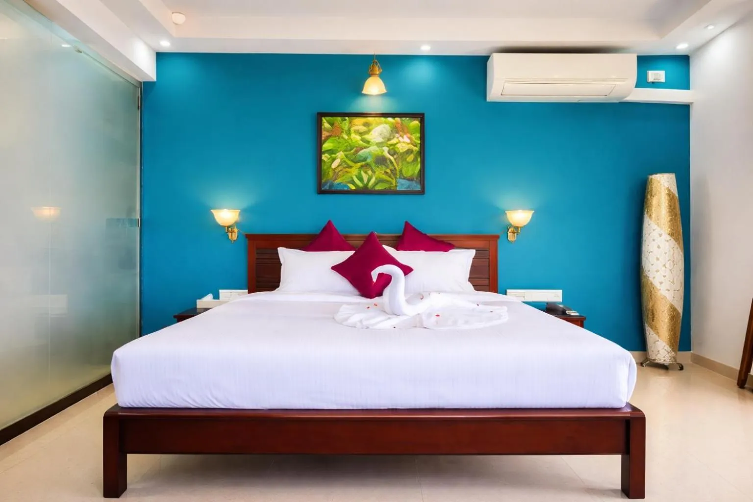 Bedroom, Bed in Praia Da Oura Boutique Resort ,Goa