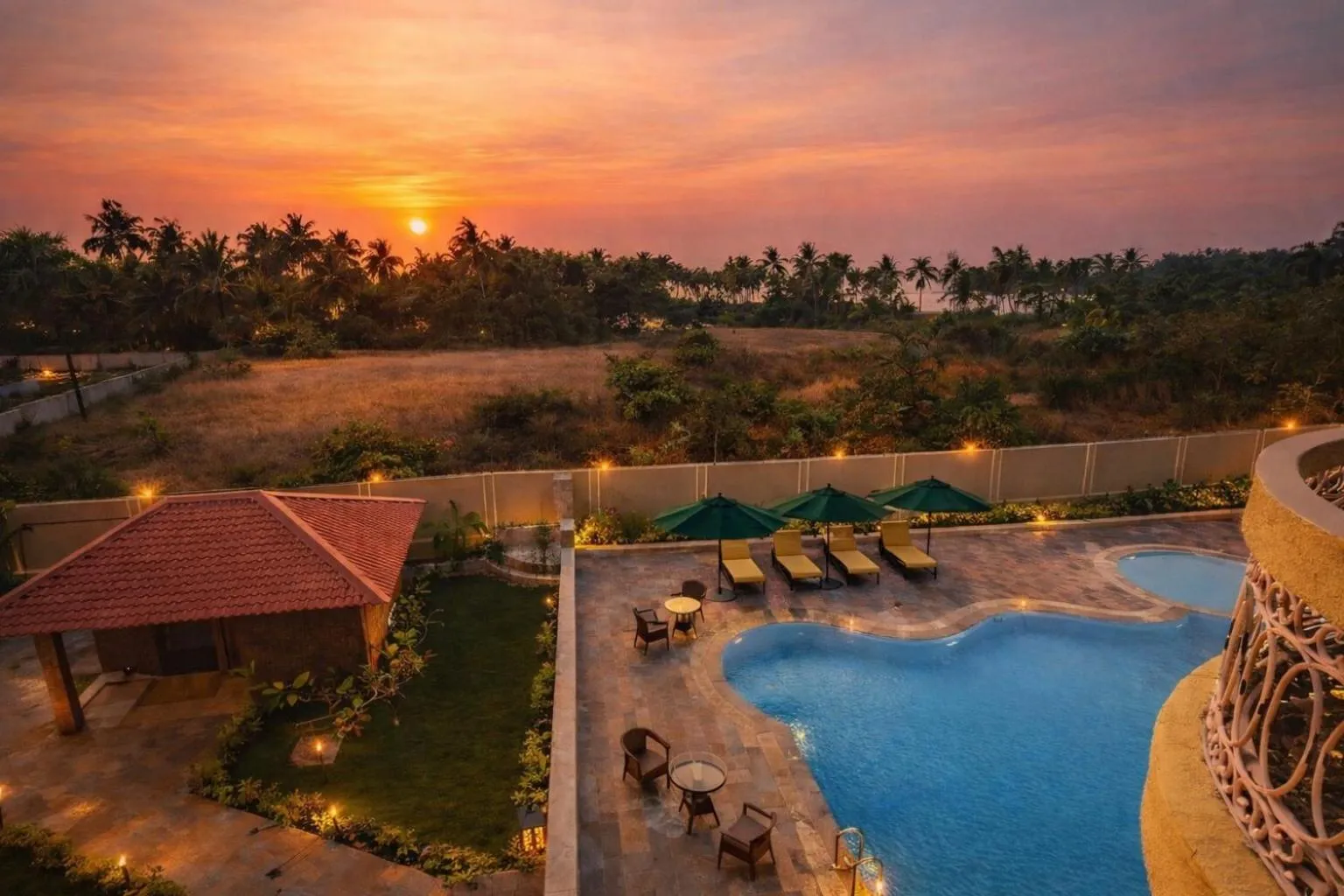 Natural landscape in Praia Da Oura Boutique Resort ,Goa