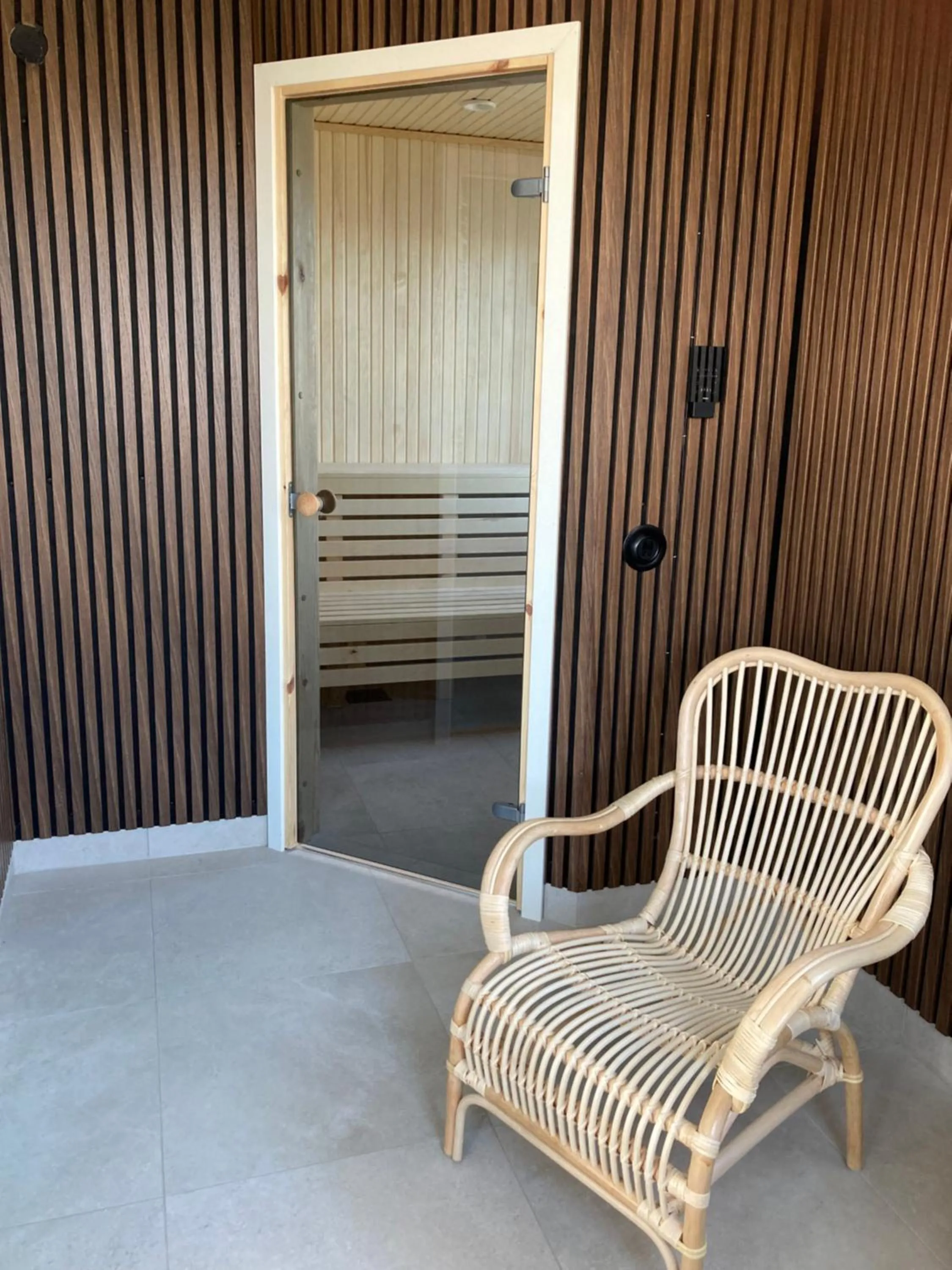 Sauna in Badholmens Vandrarhem