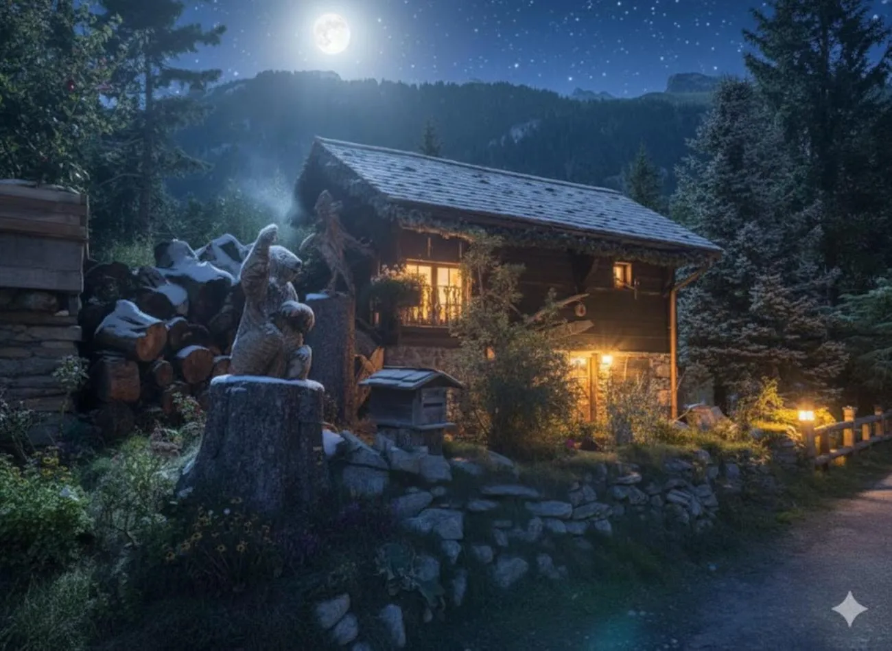 Night in Hôtel Les Chalets de Philippe avec Jacuzzis Privatifs