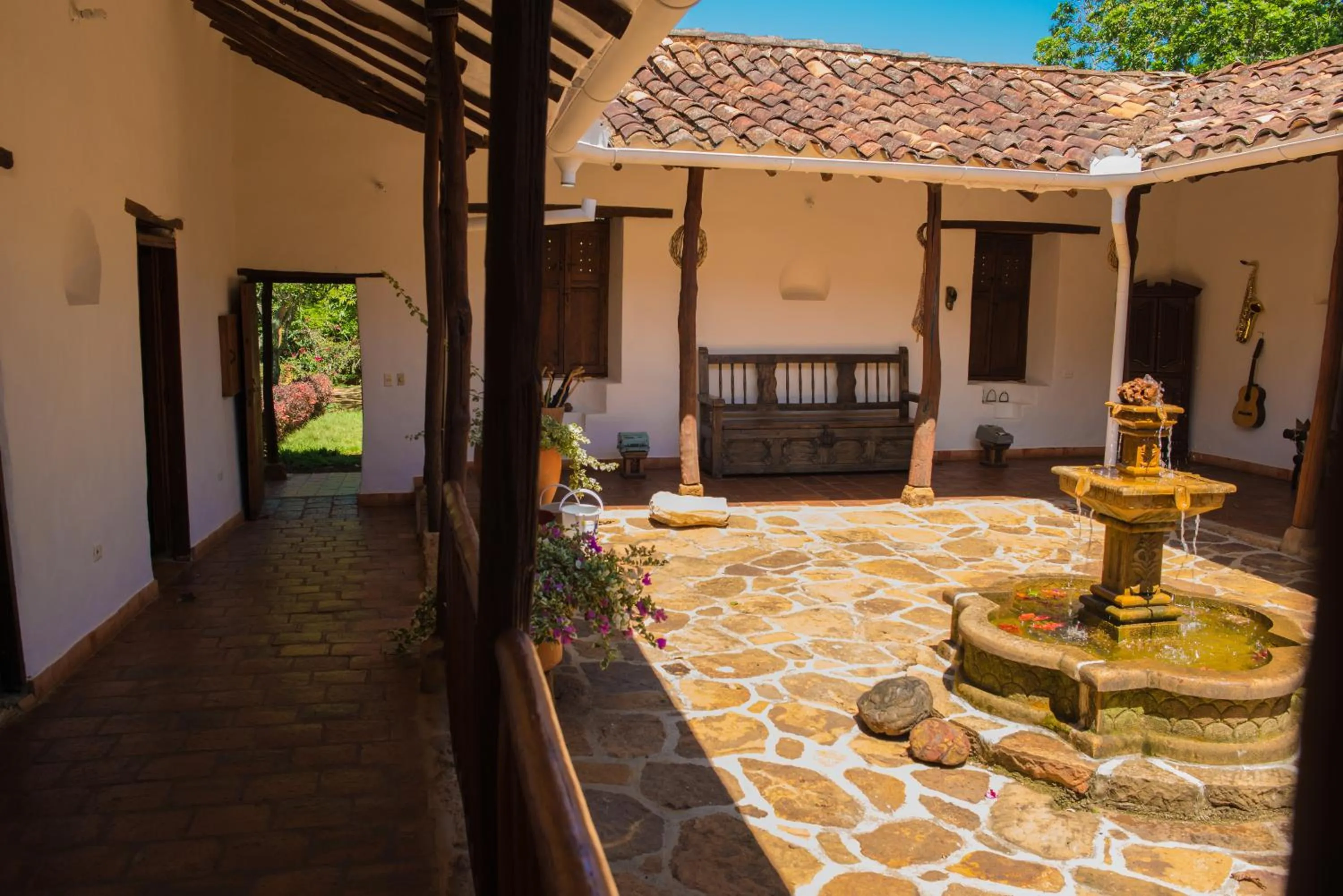 Patio in Hotel Hacienda Macedonia