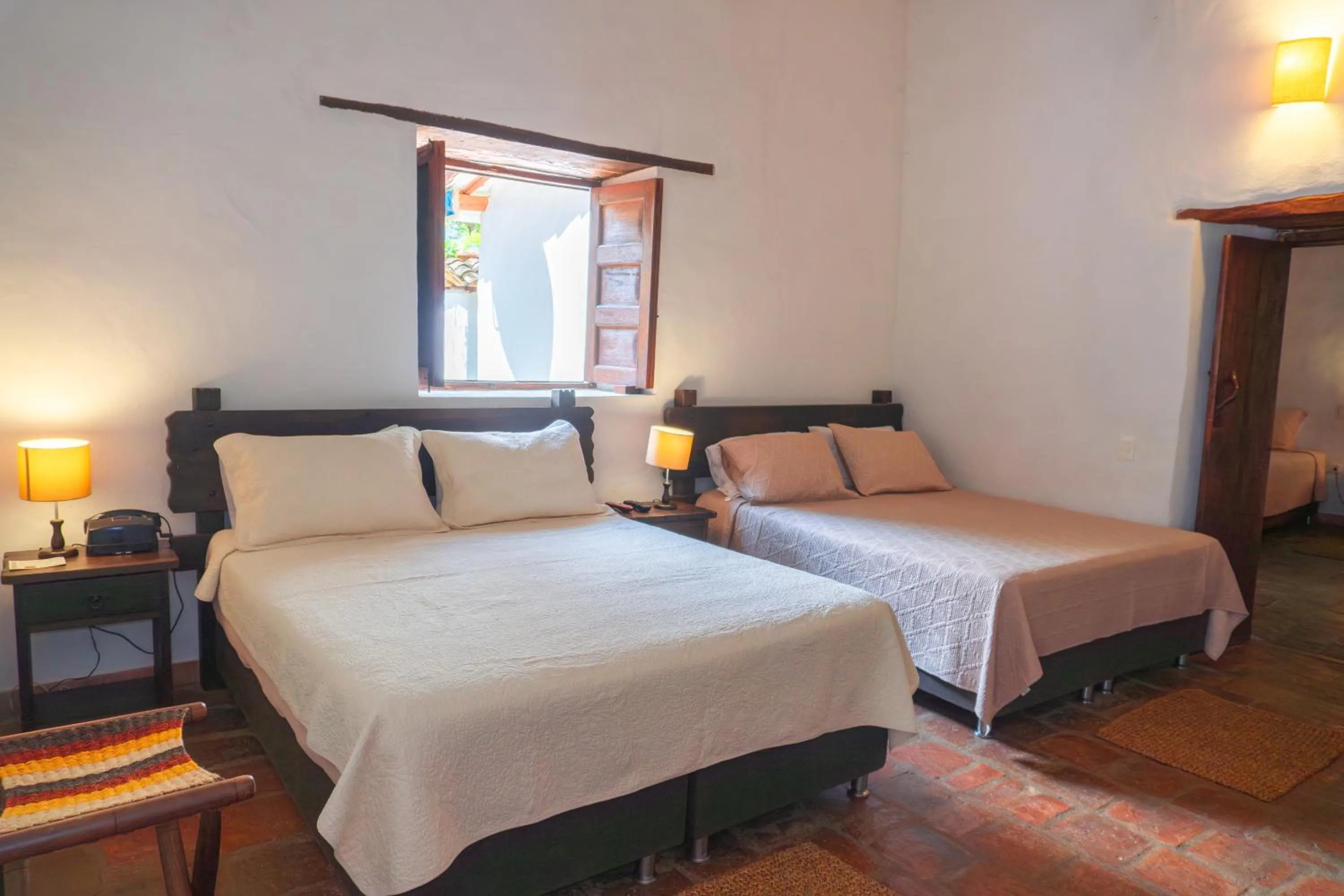 Bed in Hotel Hacienda Macedonia