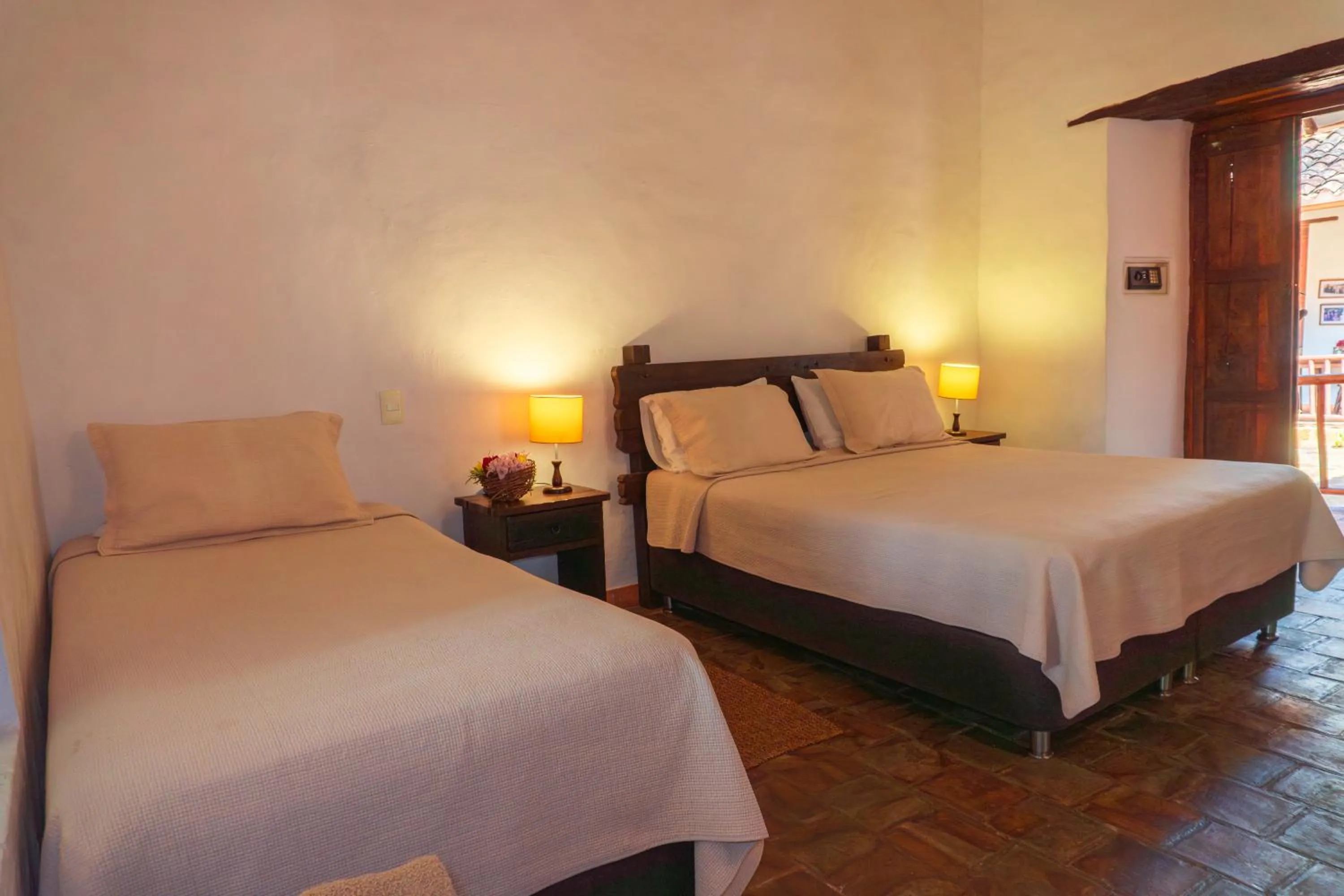 Bed in Hotel Hacienda Macedonia
