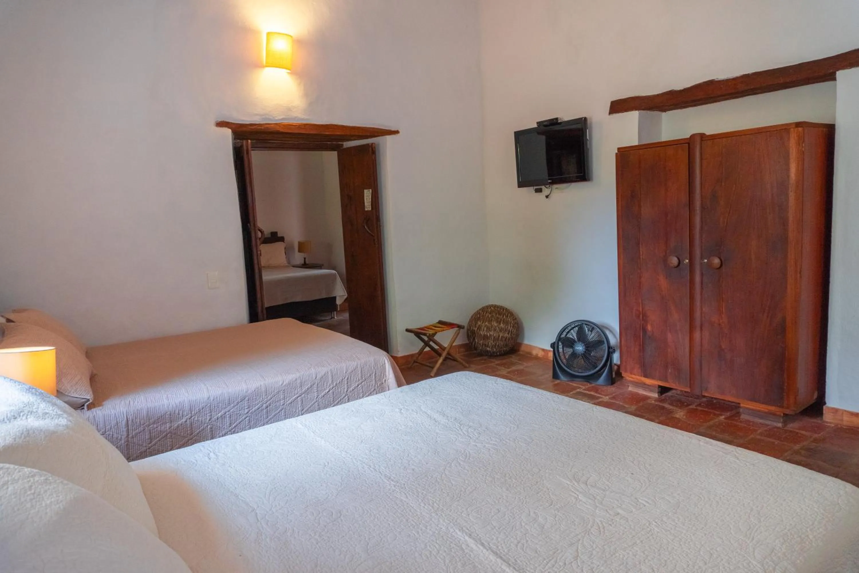 Bed in Hotel Hacienda Macedonia