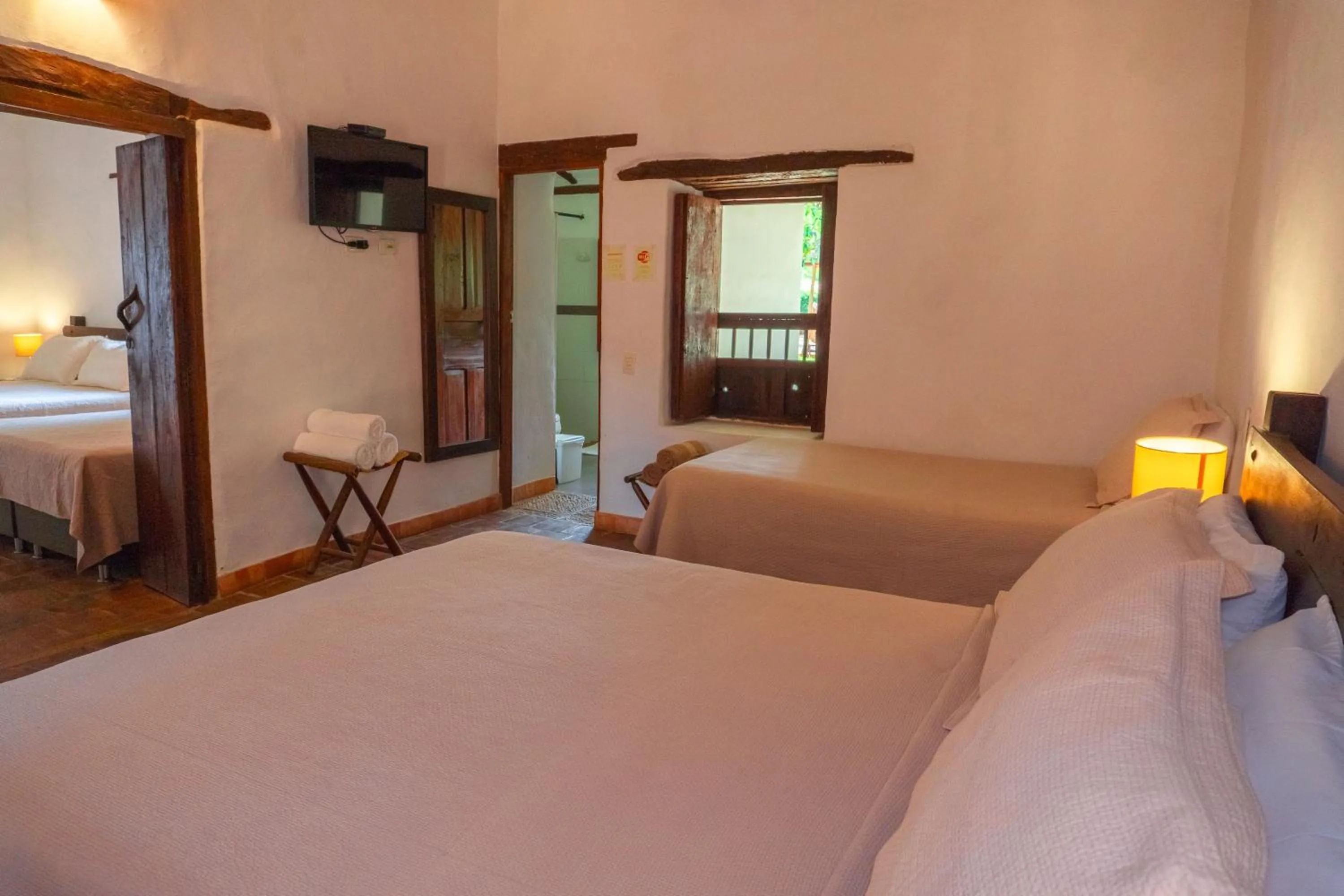 Bed in Hotel Hacienda Macedonia
