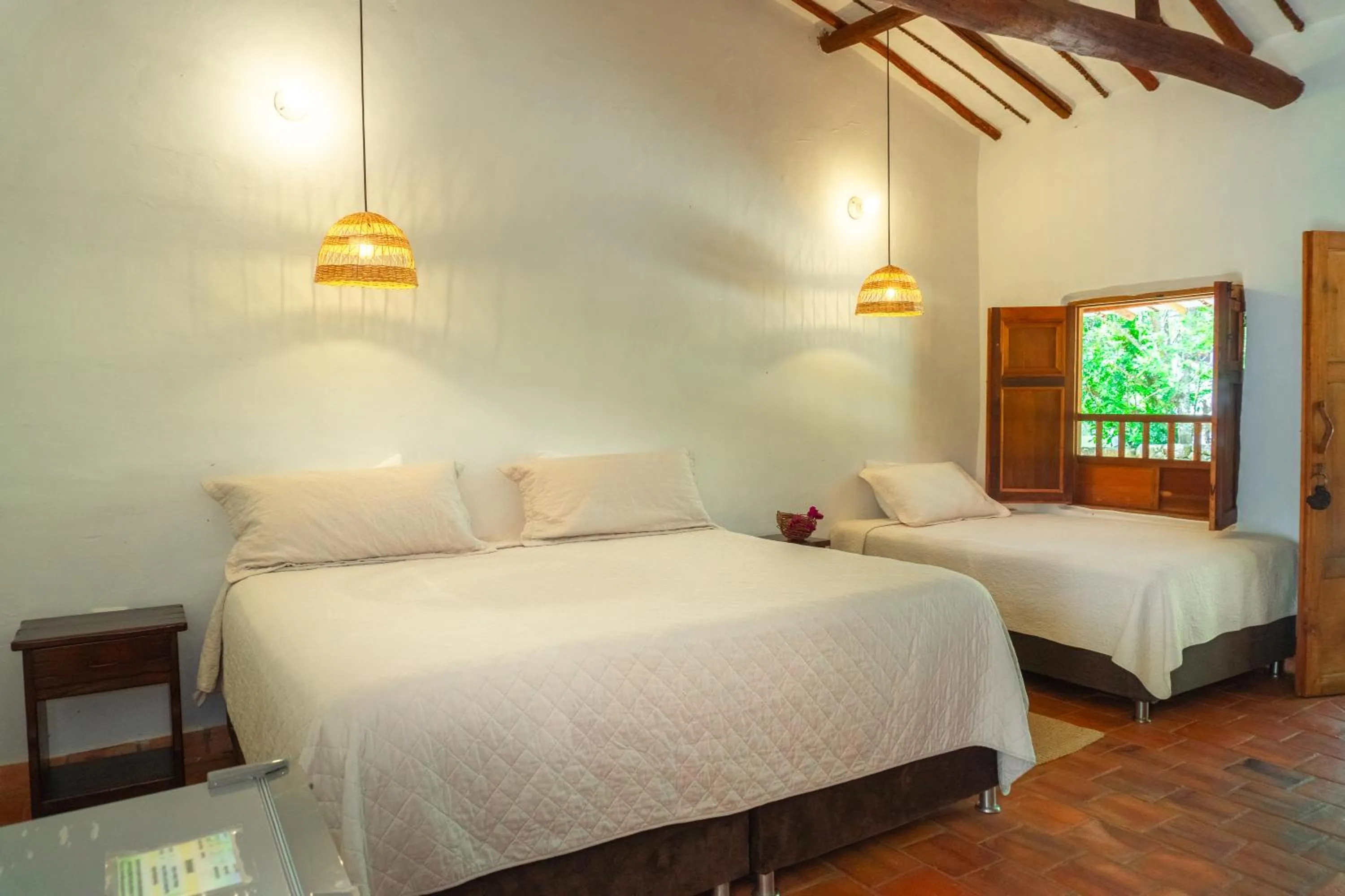 Bed in Hotel Hacienda Macedonia