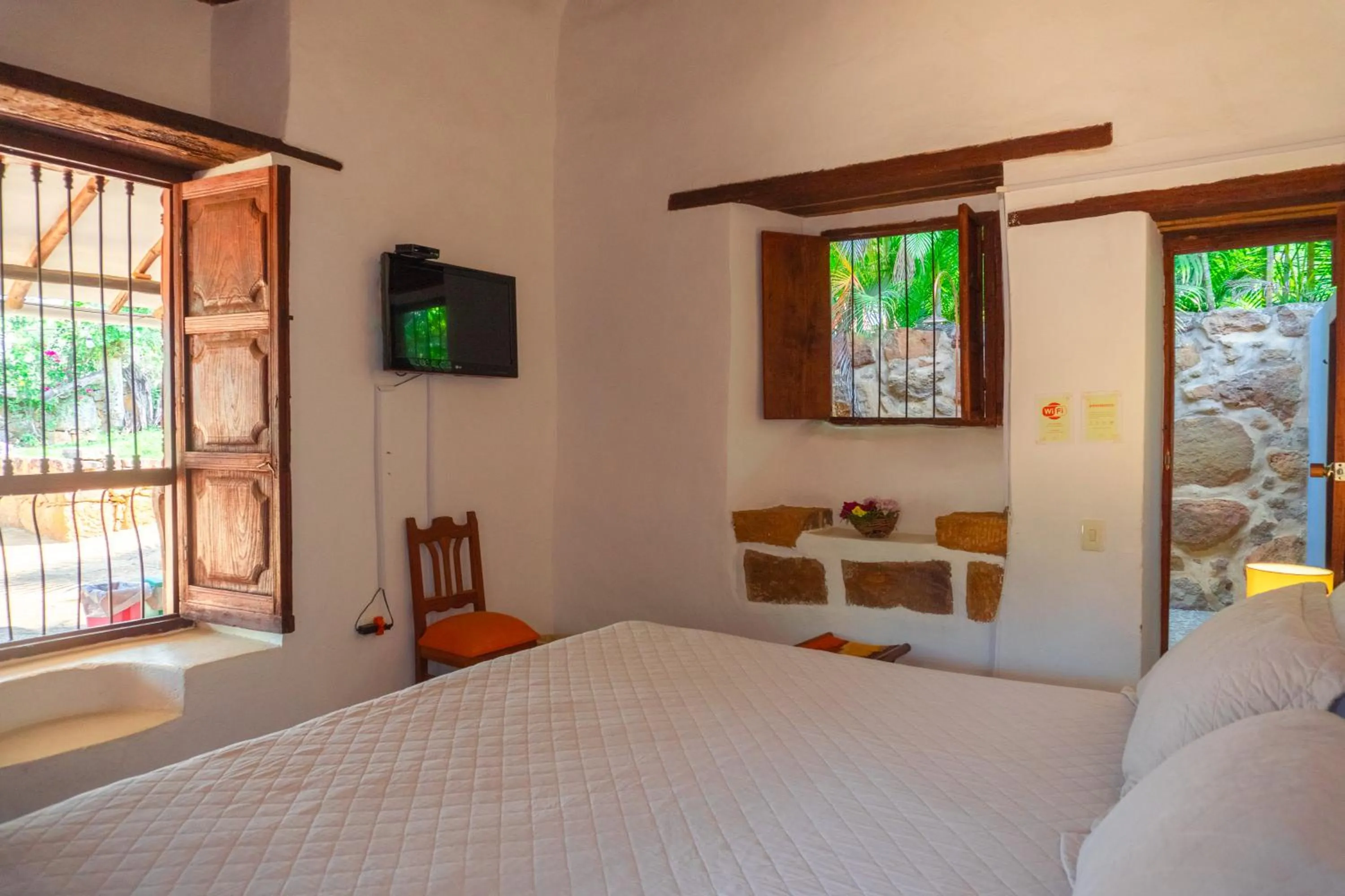 Bed in Hotel Hacienda Macedonia