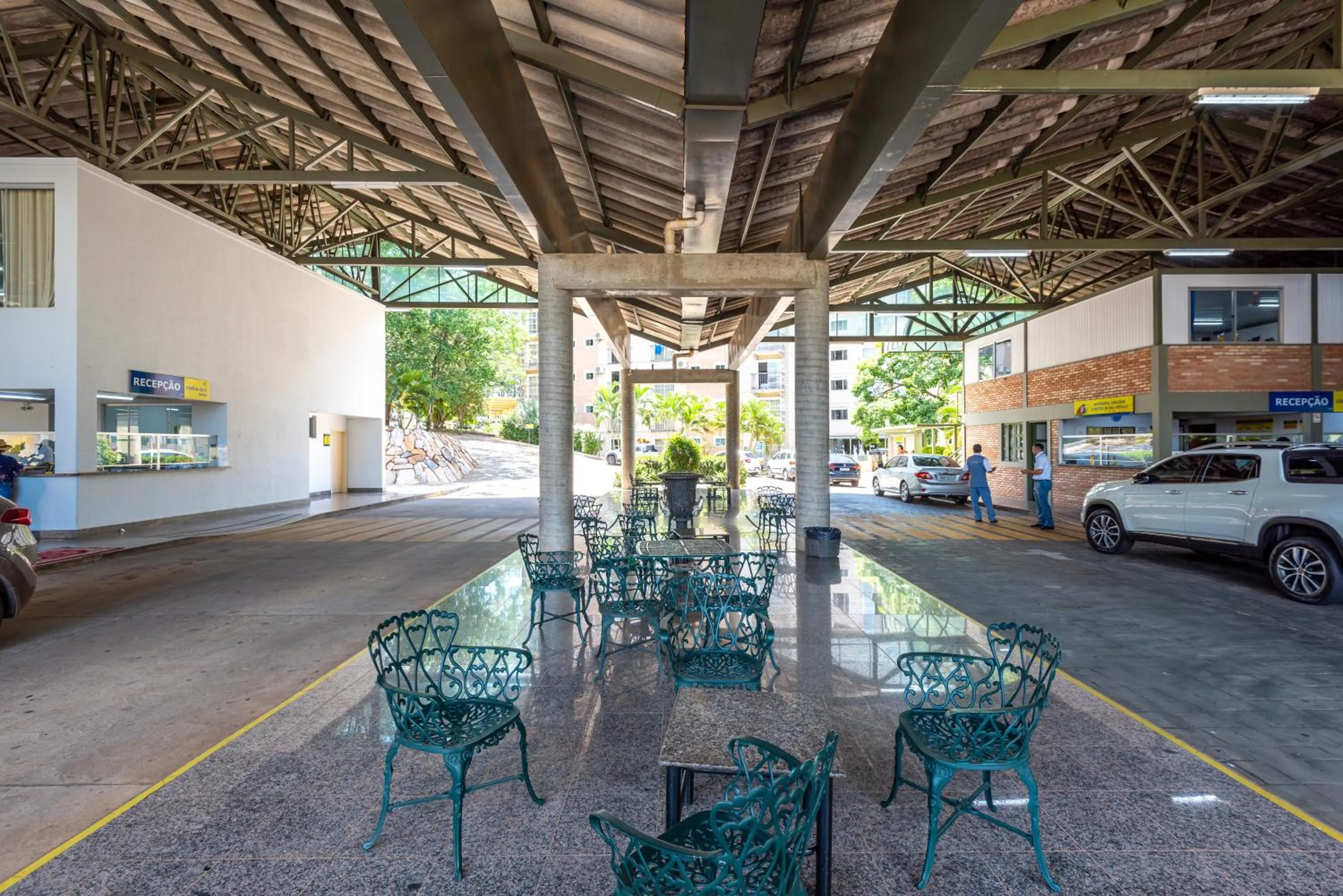 Lobby or reception in diRoma Thermas direto com o Grupo diRoma com acesso ao Acqua Park e Café da manhã