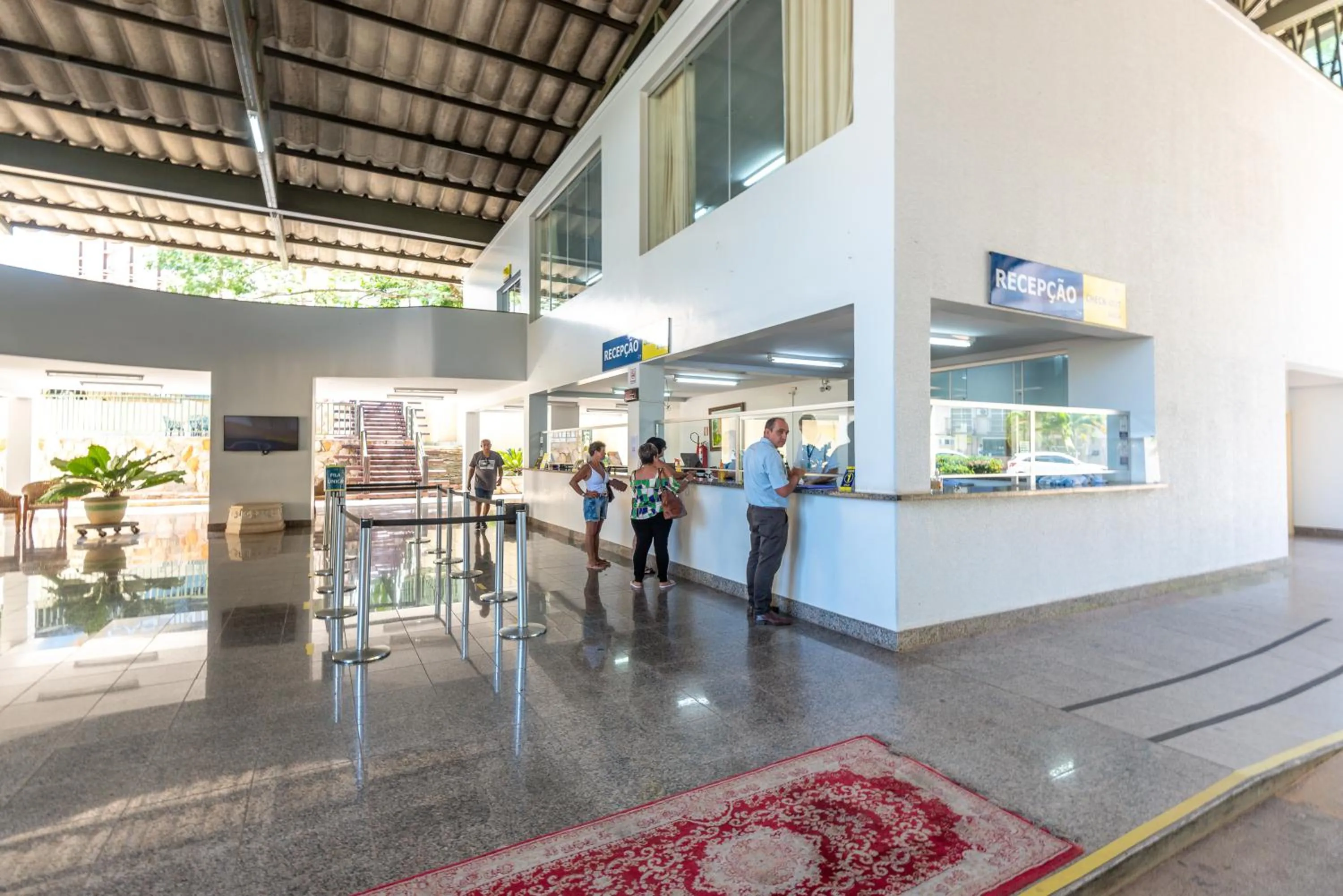 Lobby or reception in diRoma Thermas direto com o Grupo diRoma com acesso ao Acqua Park e Café da manhã