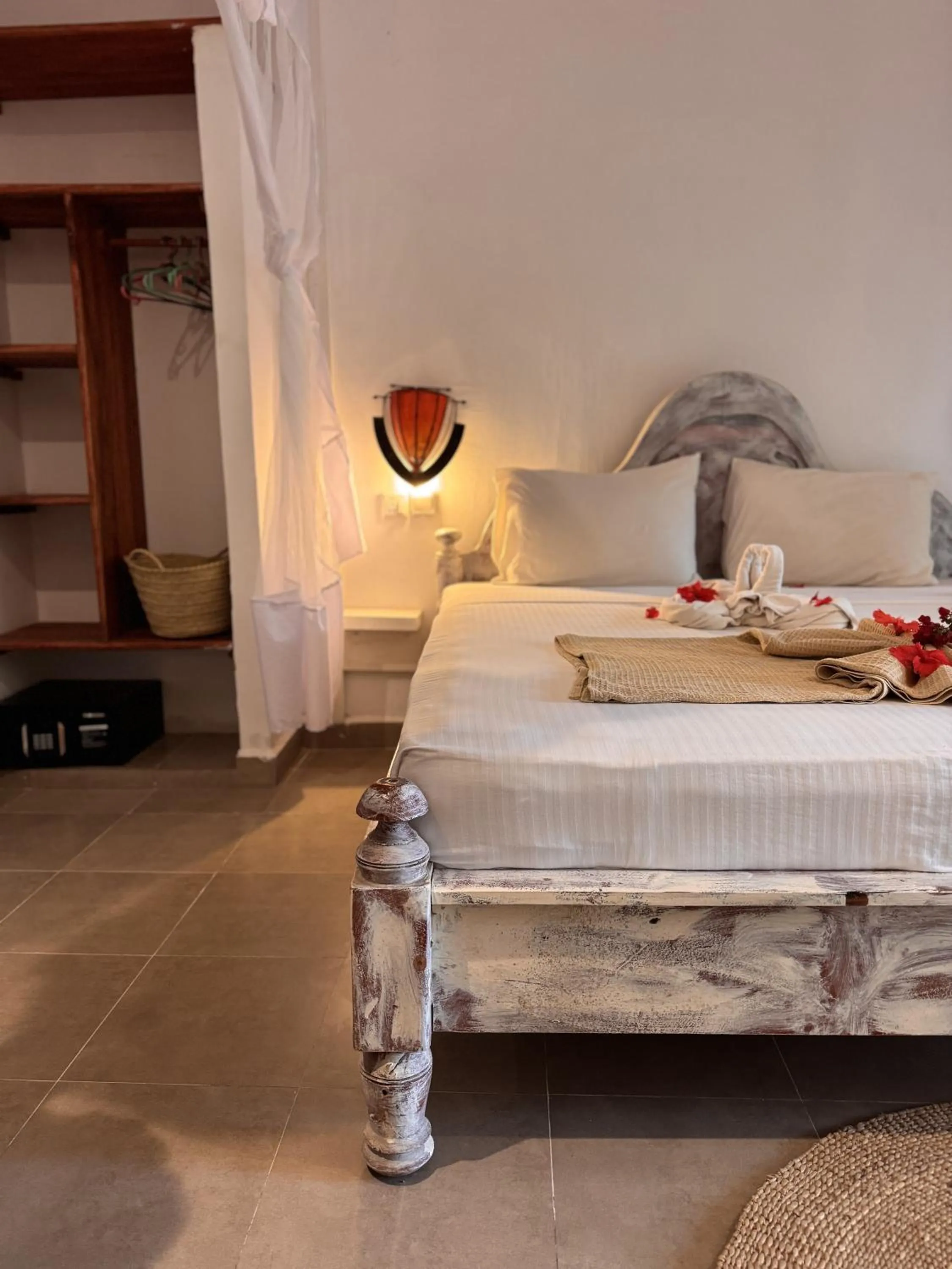 Bed in Paje By Night Bungalows