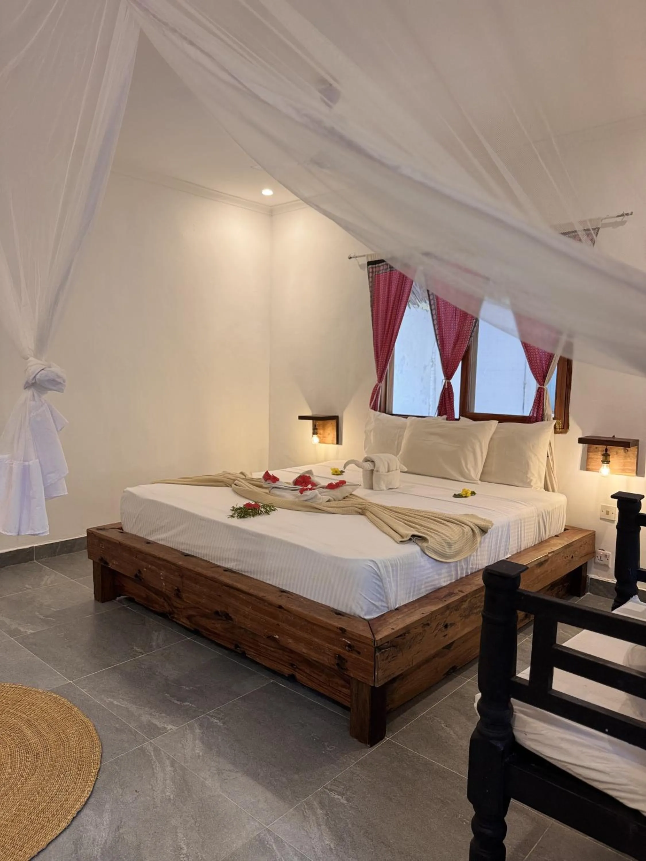 Bedroom, Bed in Paje By Night Bungalows