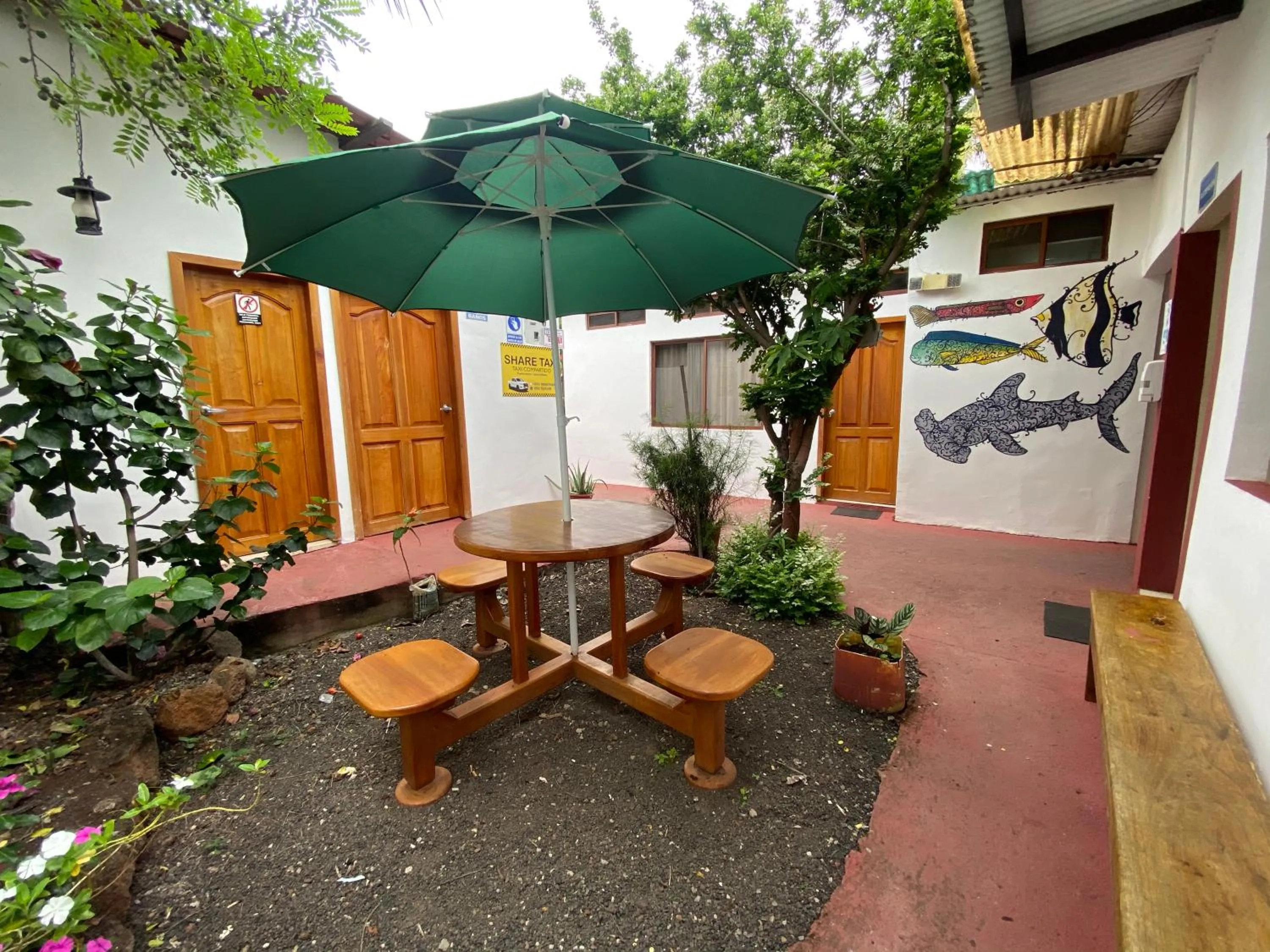 Patio in Hostal Vista al Mar