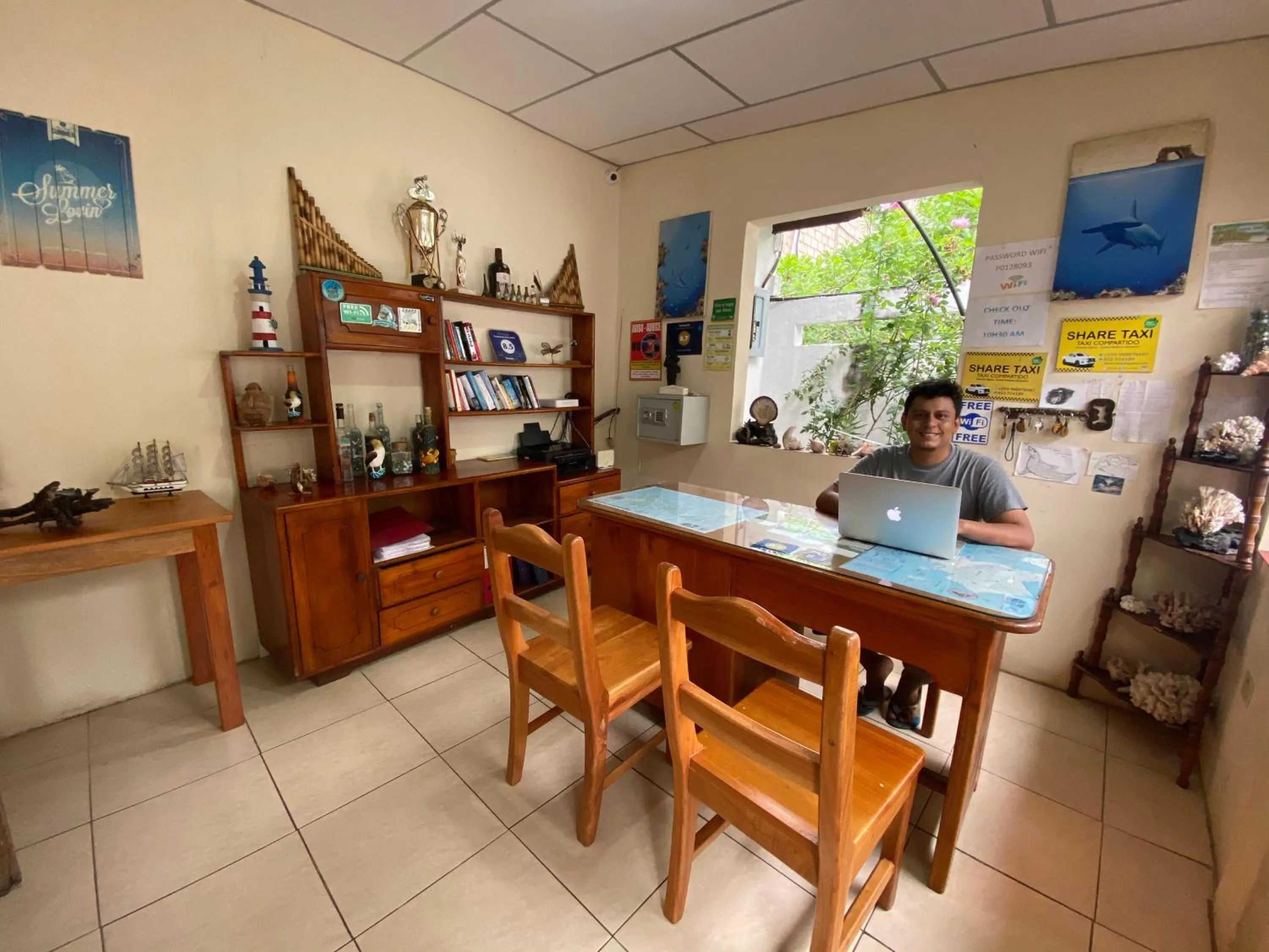Lobby or reception in Hostal Vista al Mar