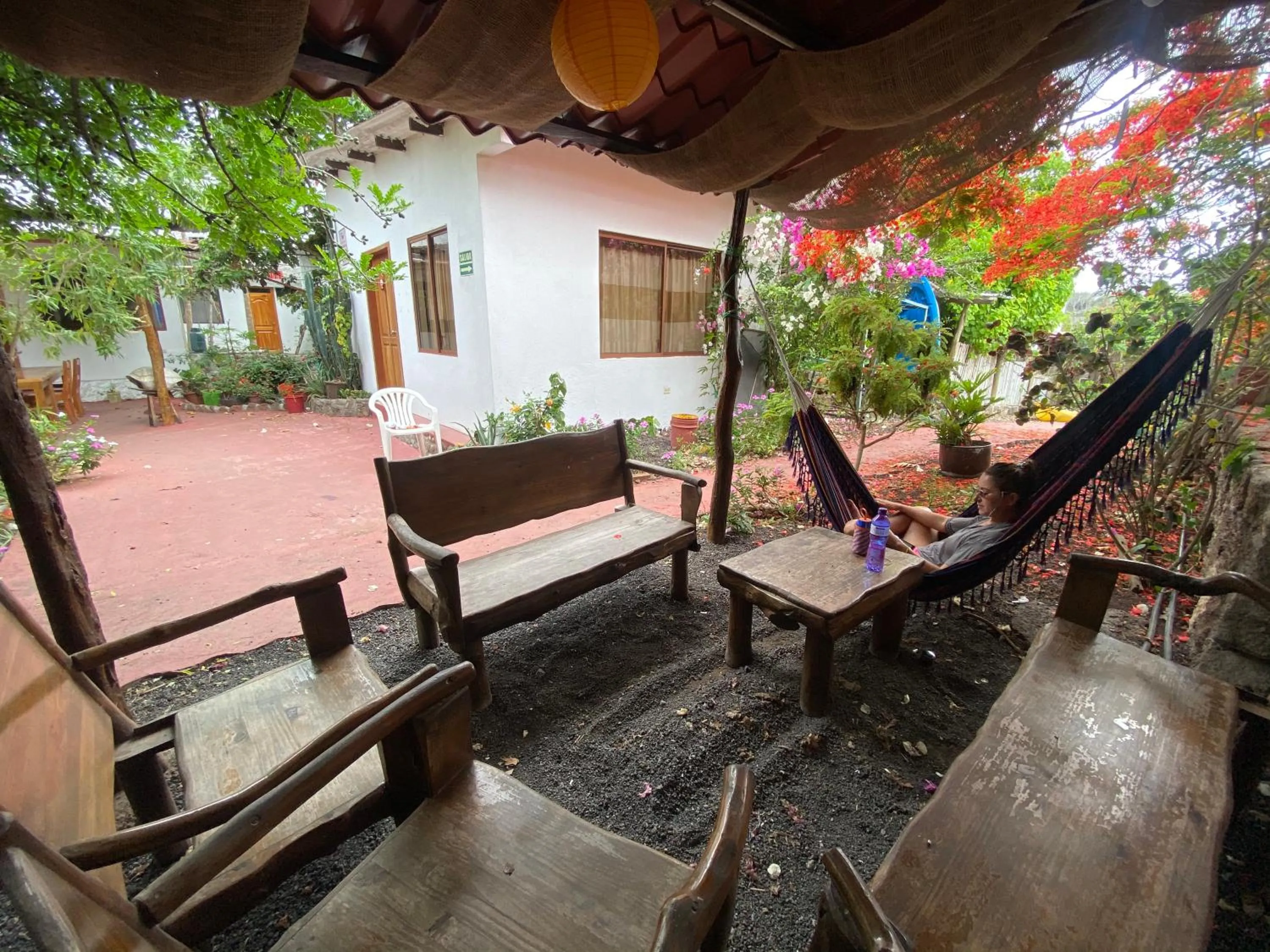 Patio in Hostal Vista al Mar